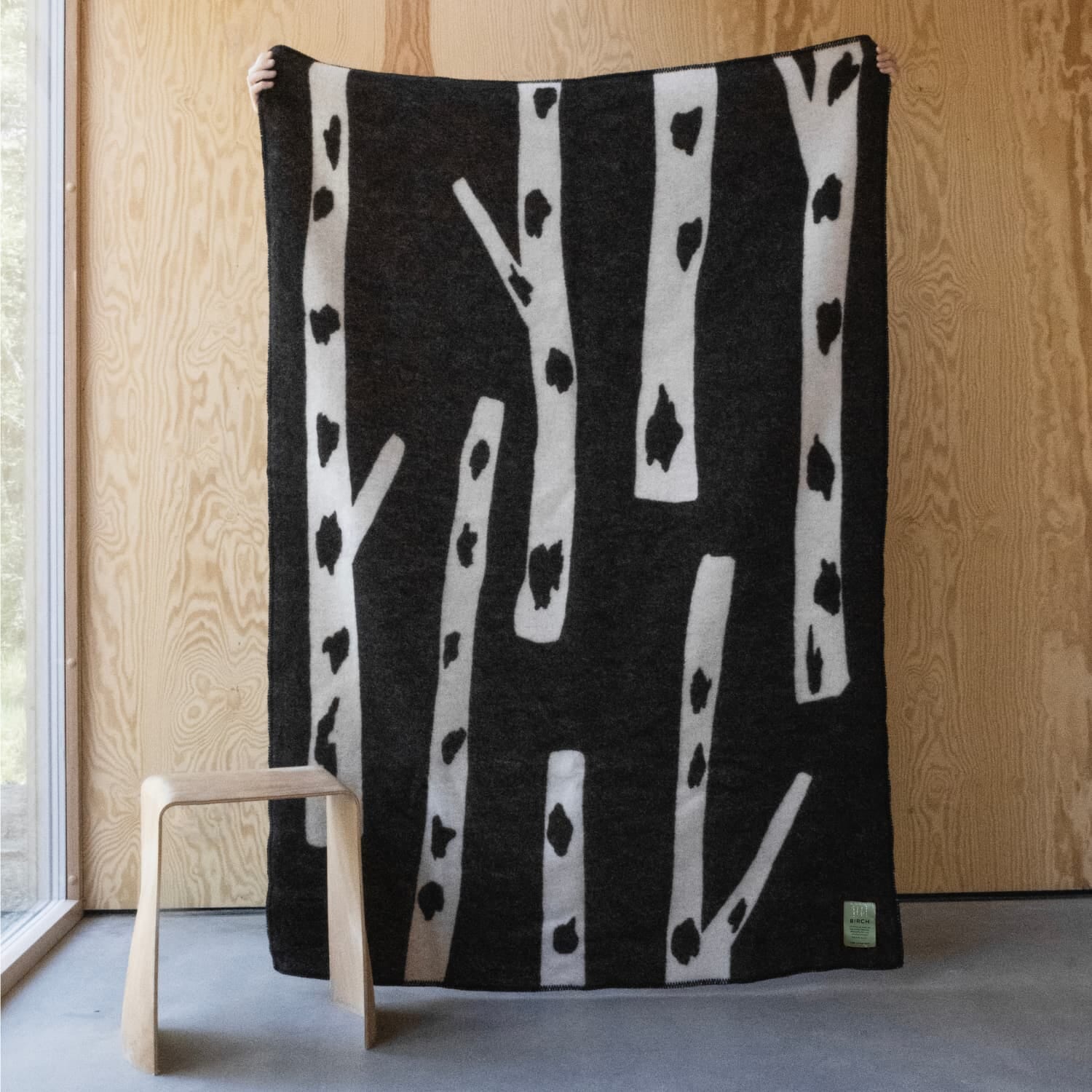 Ullpledd Birch 130x180