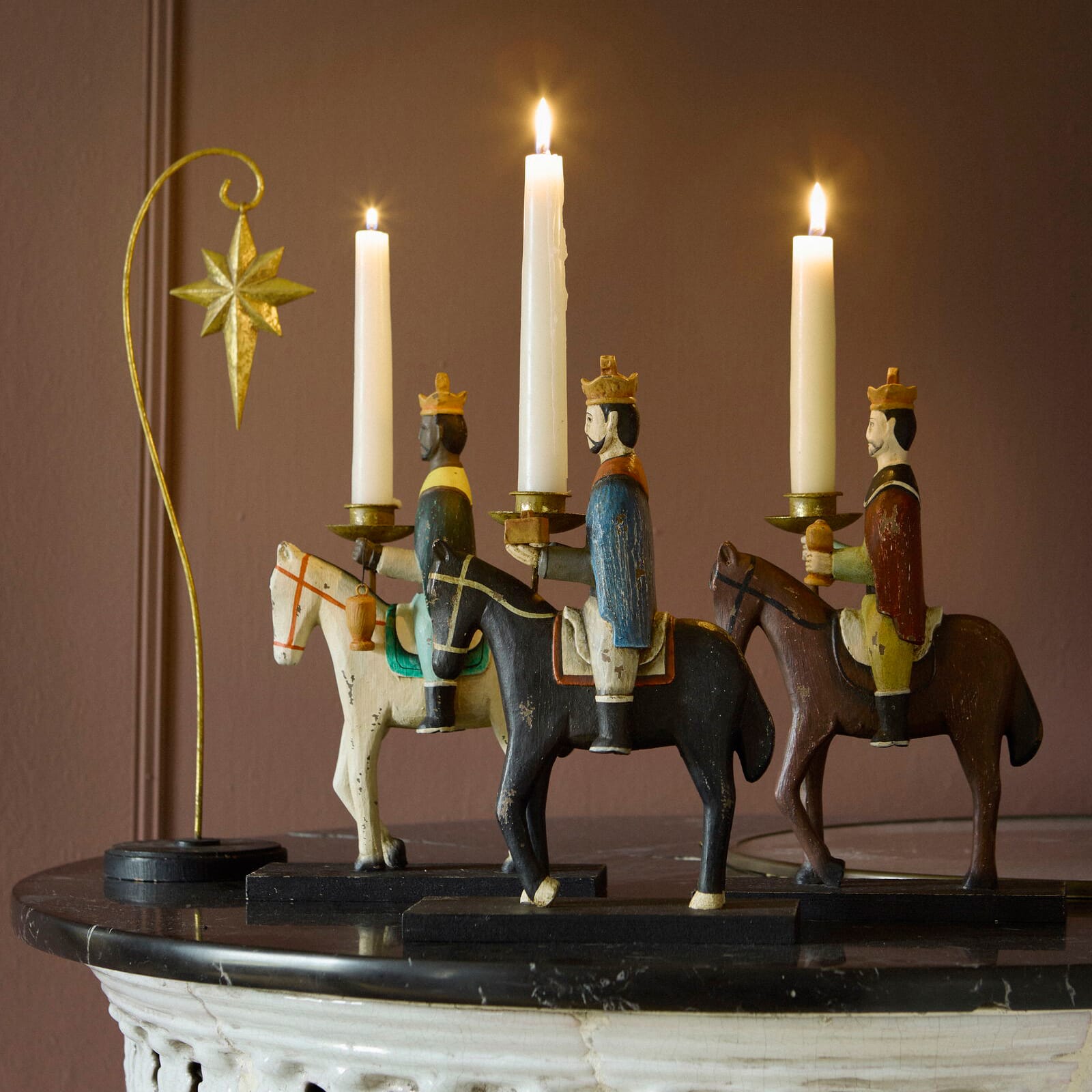 Lysestaker De Tre Vise Menn (ridende) - Hovedbilde