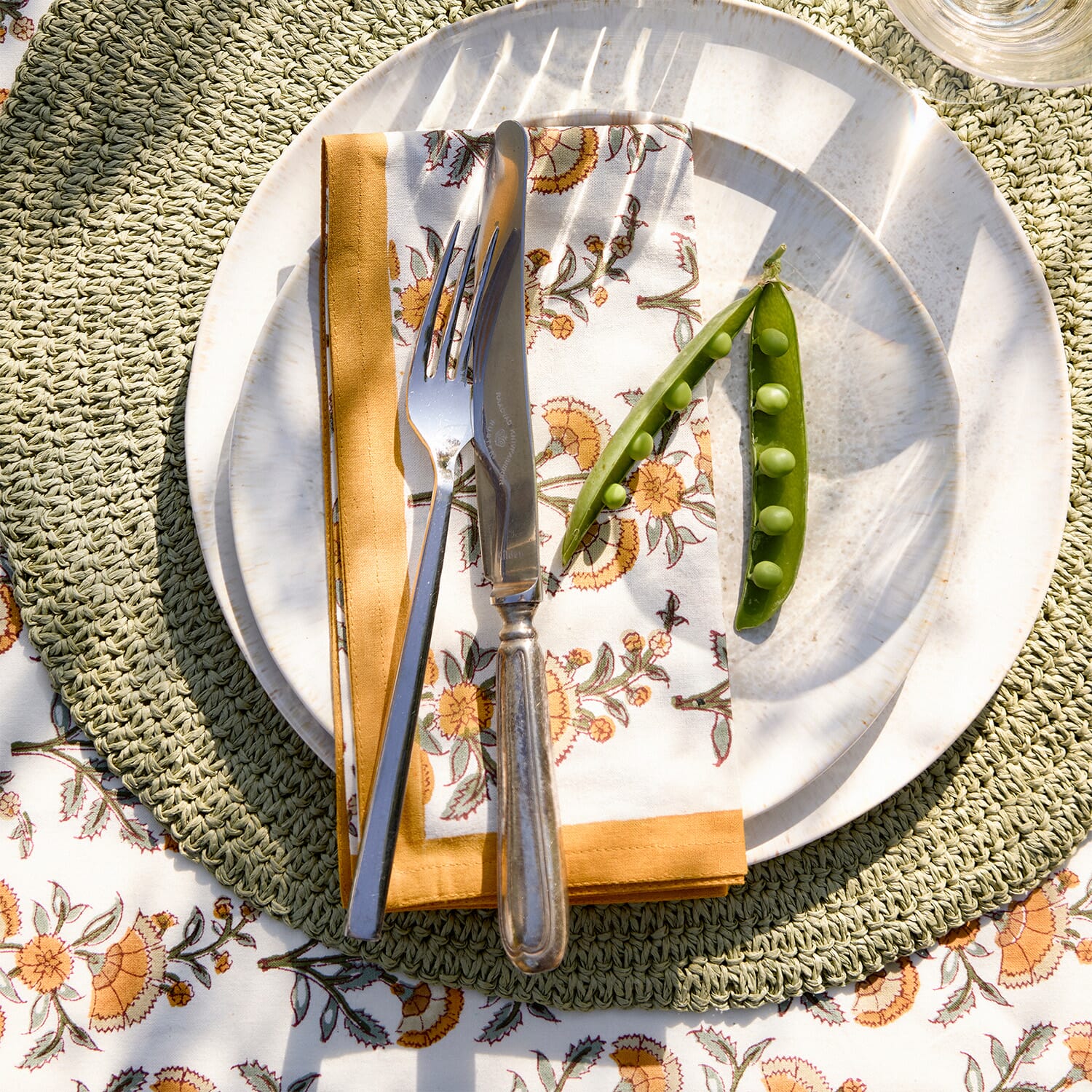 4 stk | Servietter Calla Honey - Hovedbilde