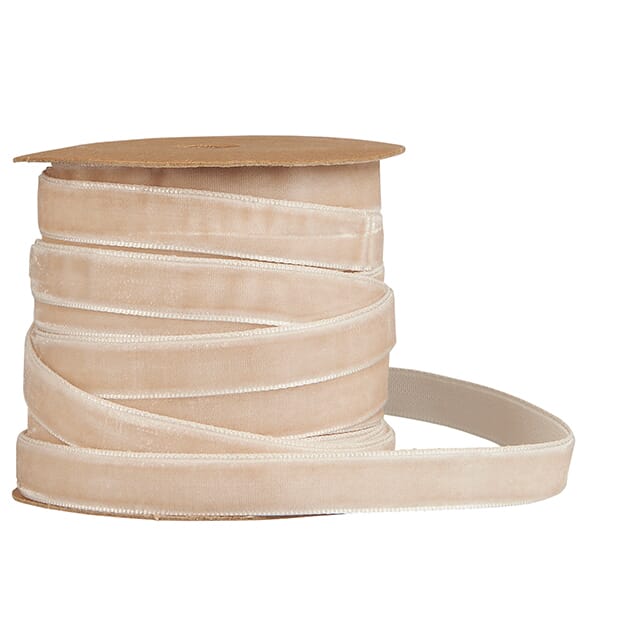 10 meter | Velourbånd Creme - Hovedbilde