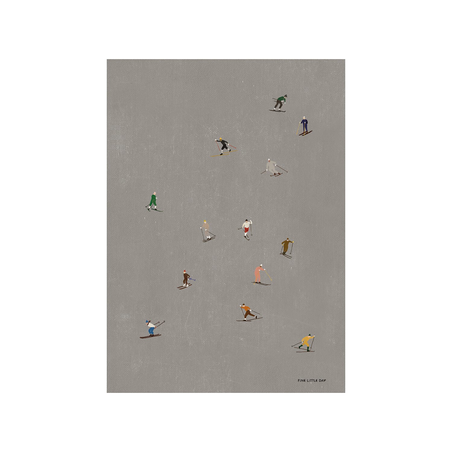 Poster Skiers 50x70 cm - Bilde 7