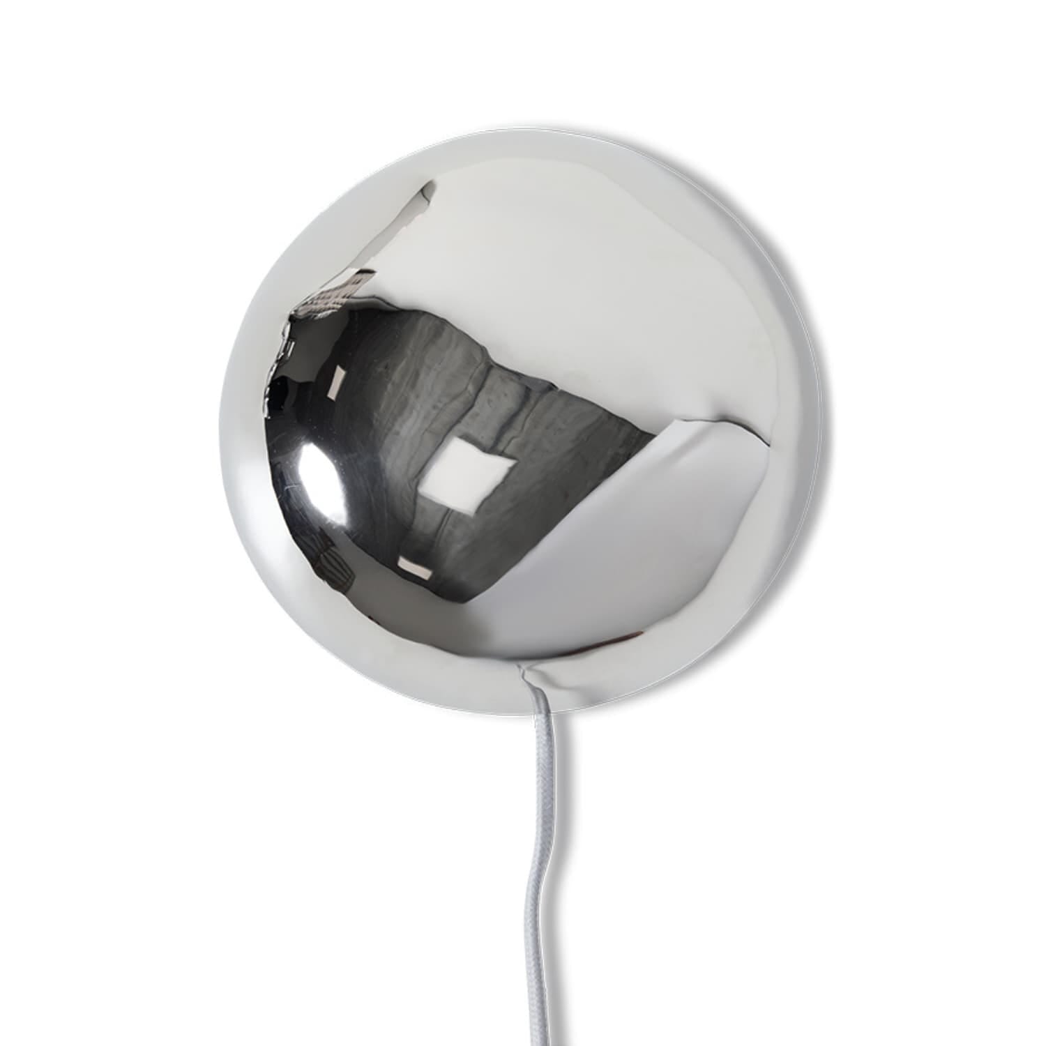 Vegglampe Orb Chrome