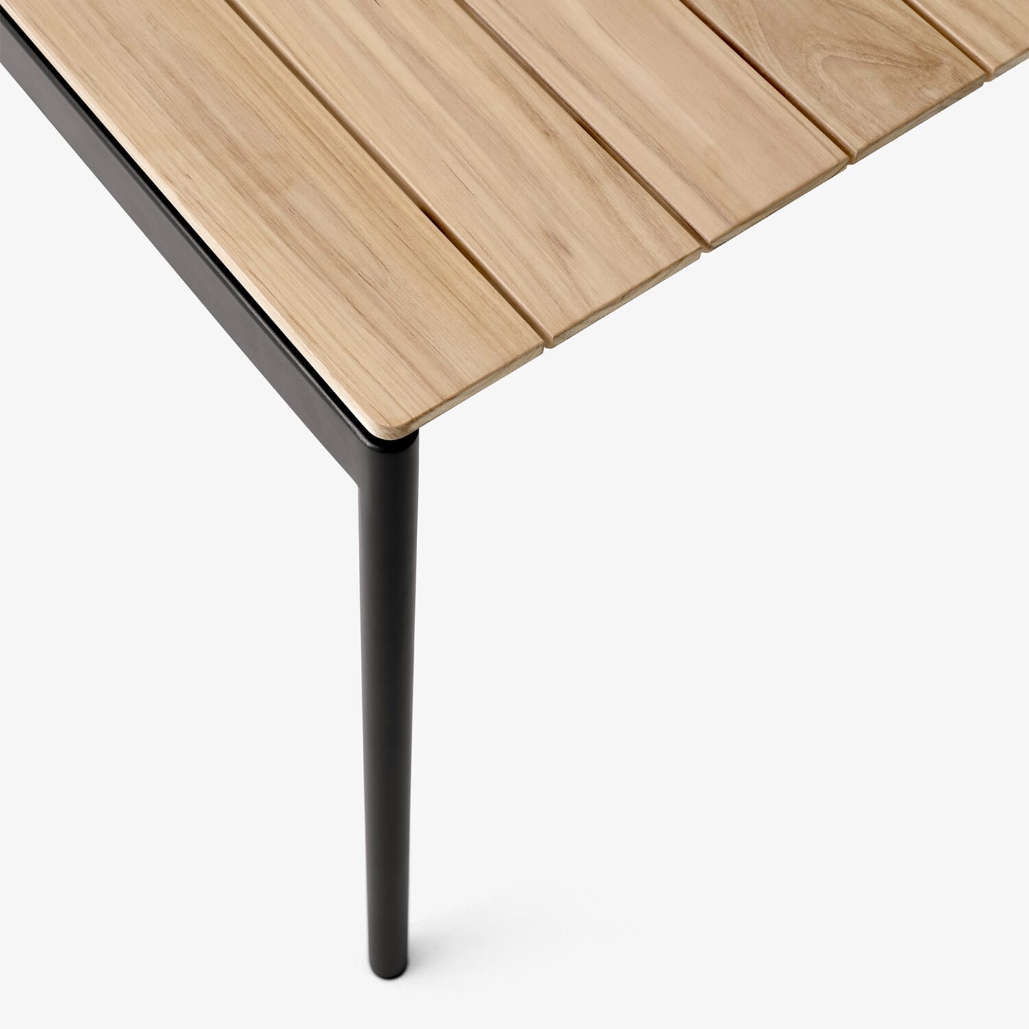 Ville Outdoor Dining Table AV25 Warm Black frame Teak - Bilde 7