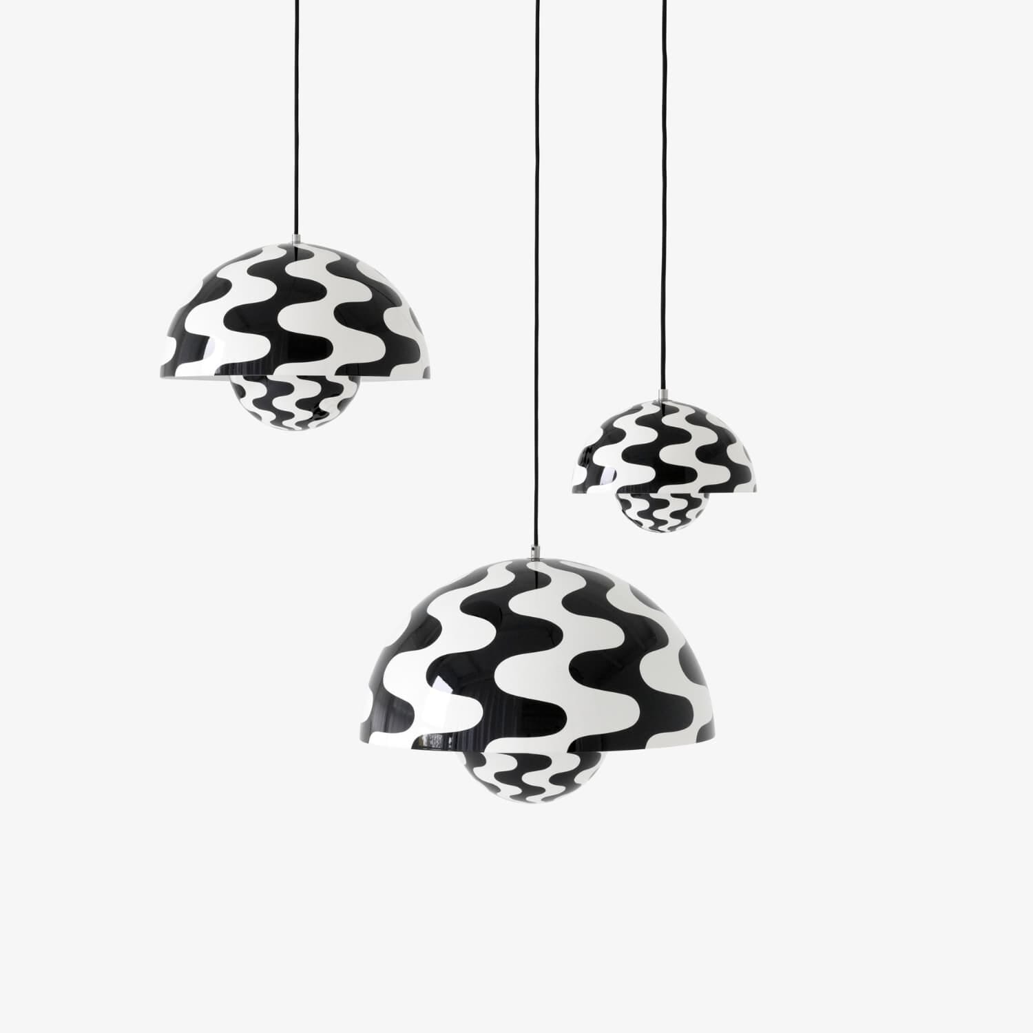 Flowerpot Taklampe Black and White VP2 Ø:50 cm