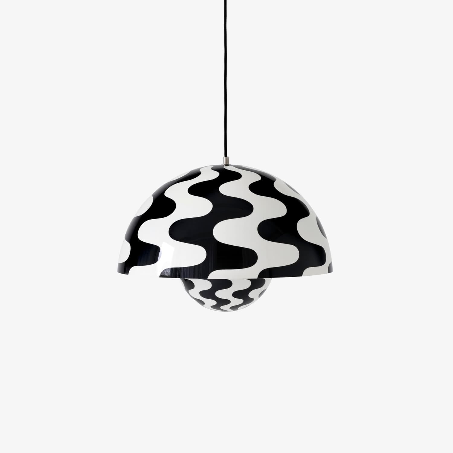 Flowerpot Taklampe Black and White VP2 Ø:50 cm