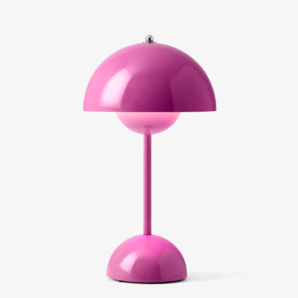 Flowerpot VP9 Oppladbar Lampe Tangy Pink - Hovedbilde