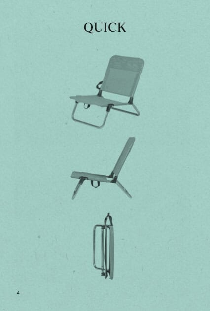 Quick Strandstol Svart - Bilde 4