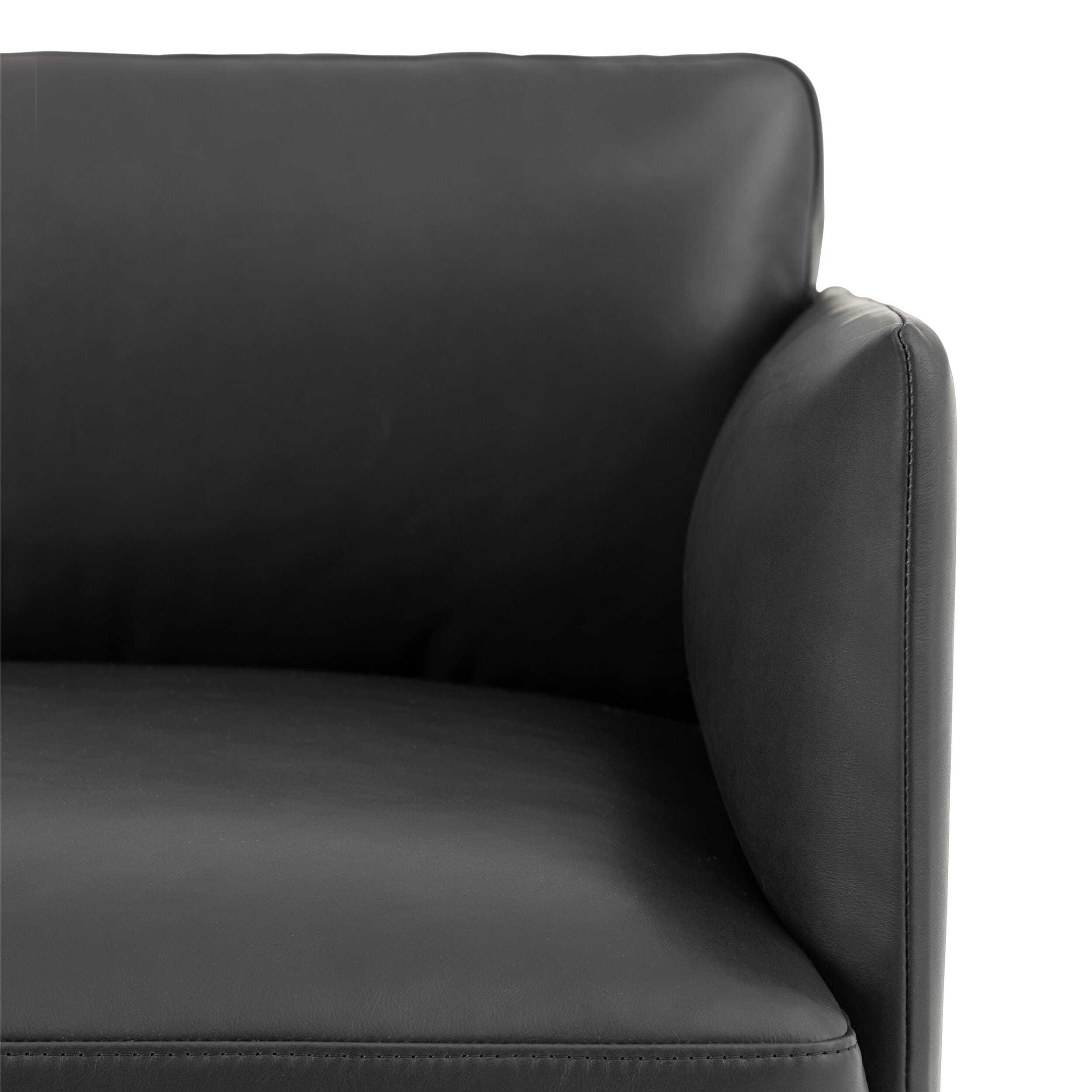 Outline Sofa 3 seter Skinn/Svart base - Bilde 4