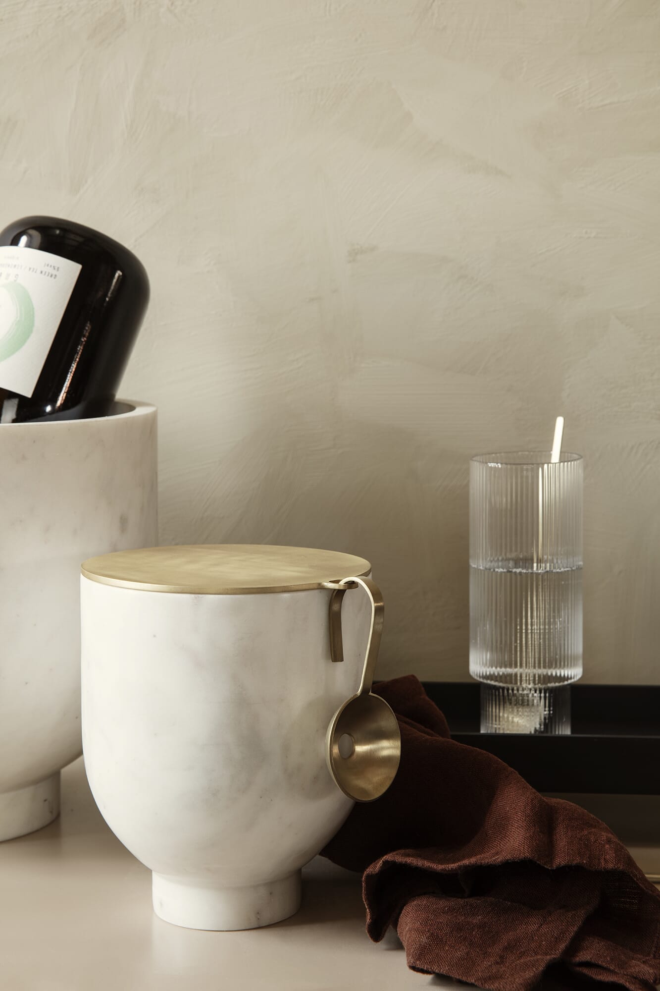 4 stk | Long Drink Glass Ripple Clear - Bilde 3