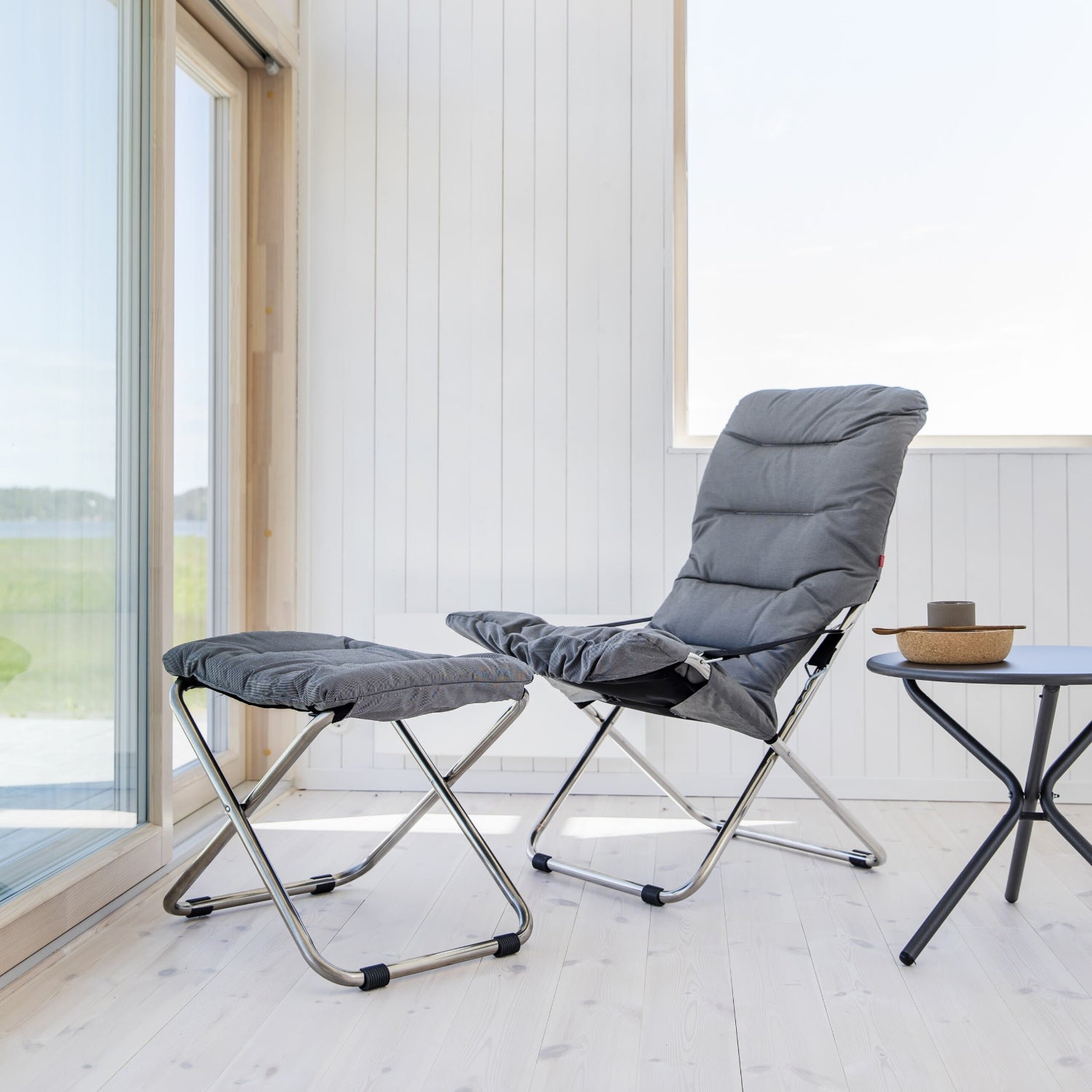 Fiesta Solstol Soft Grey Bine - Bilde 2