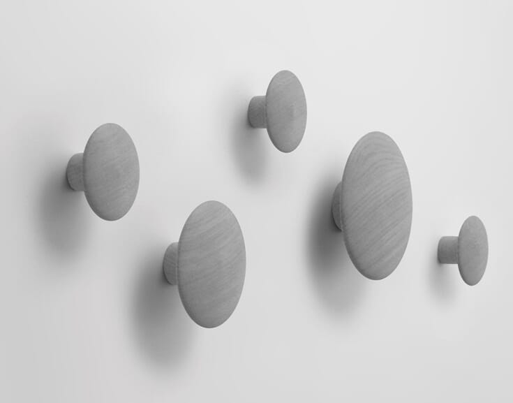 Knagg Dots Grey - XS (Ø:6,5 cm) - Bilde 2