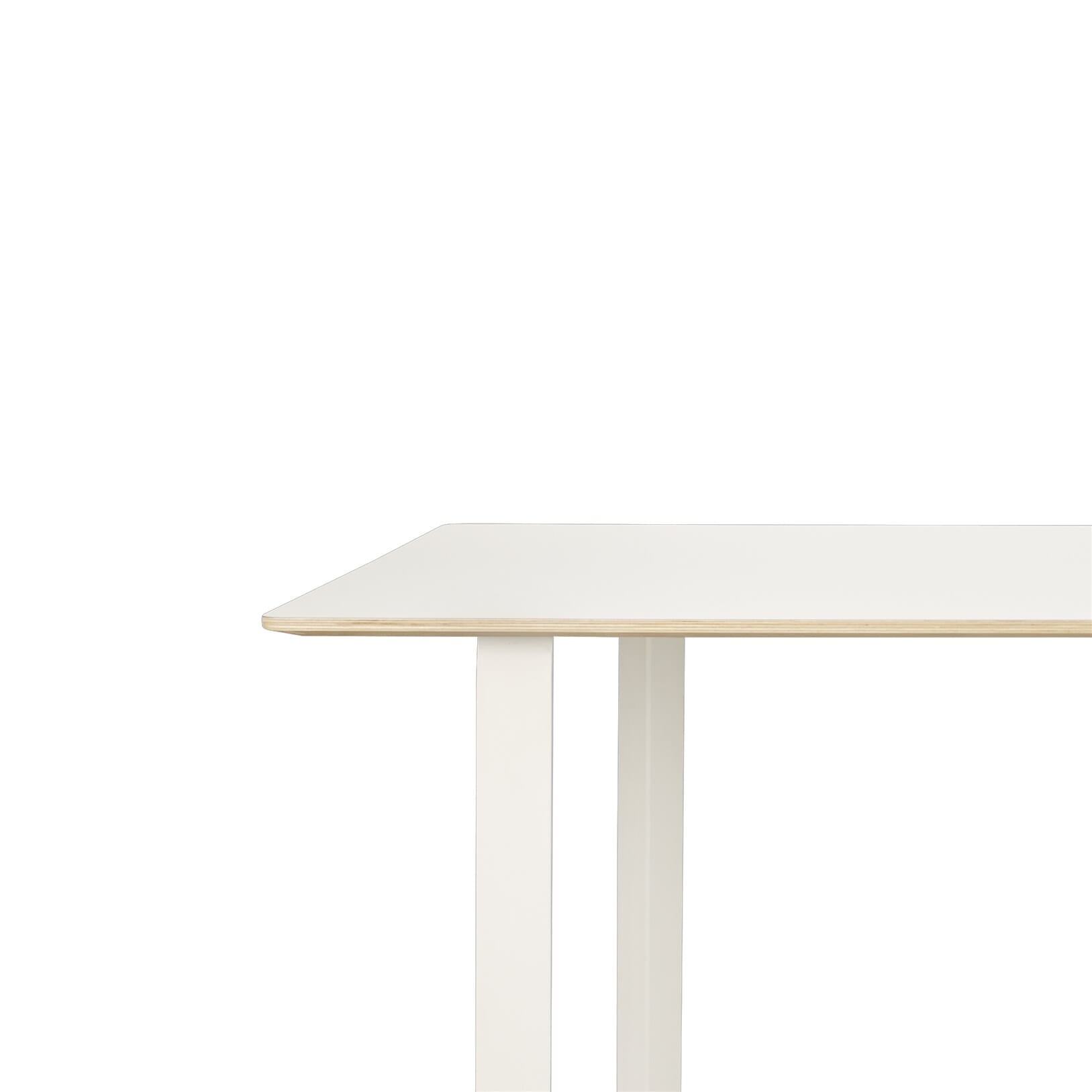 70/70 Spisebord Hvit Laminat/Fineer/Hvit - Bilde 2