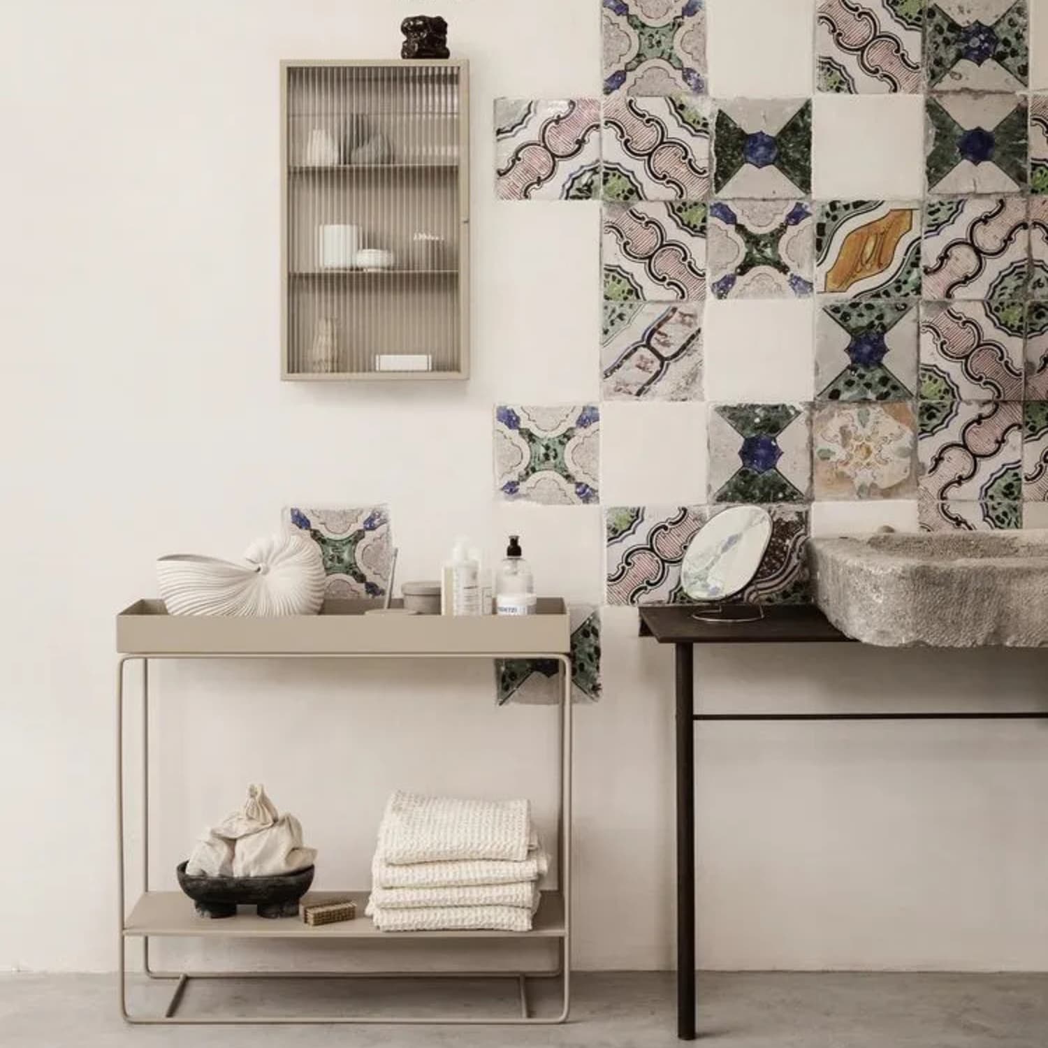Haze Veggskap Rillet Cashmere
