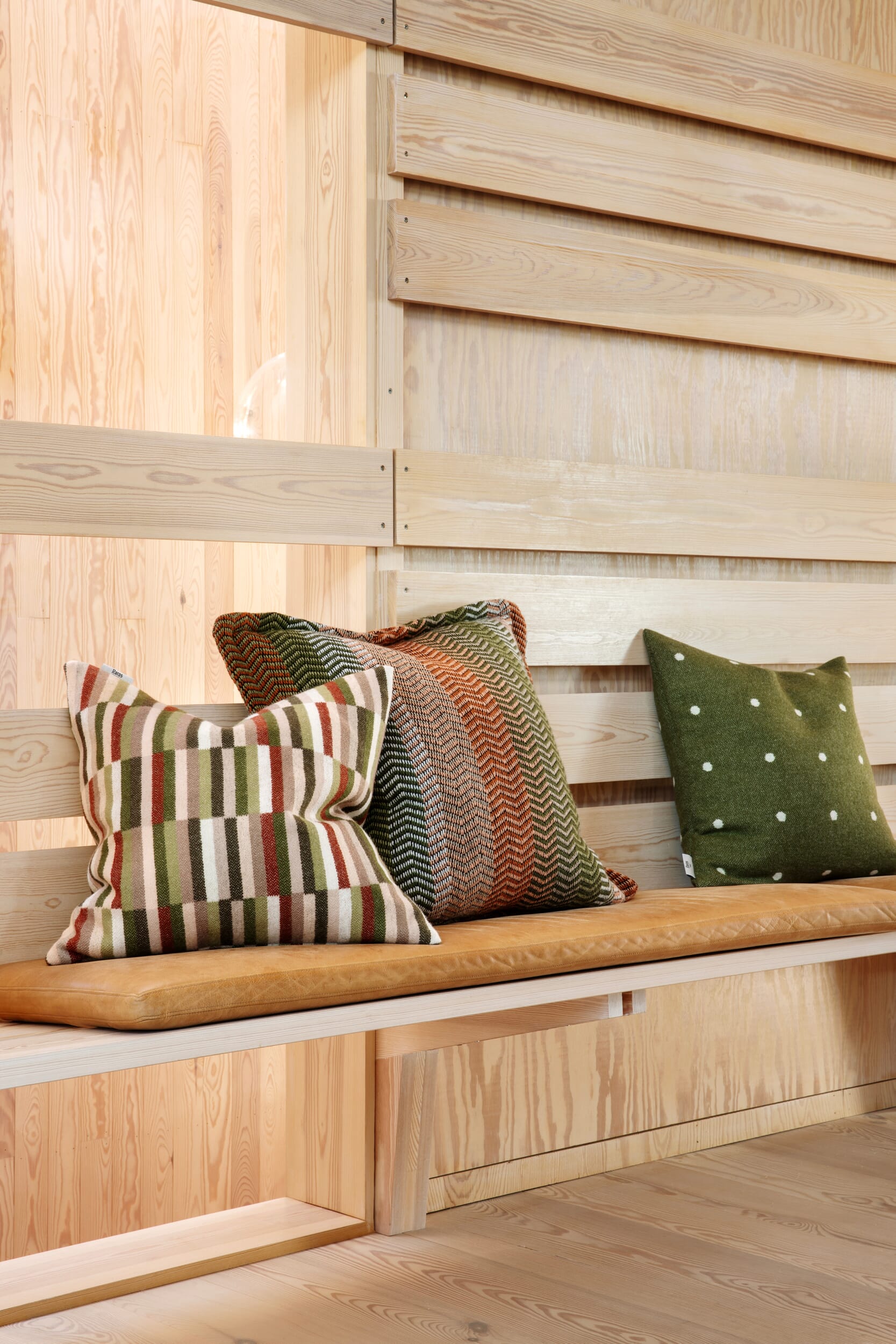 Pute Ida Olive Burgundy 50x50 - Bilde 3