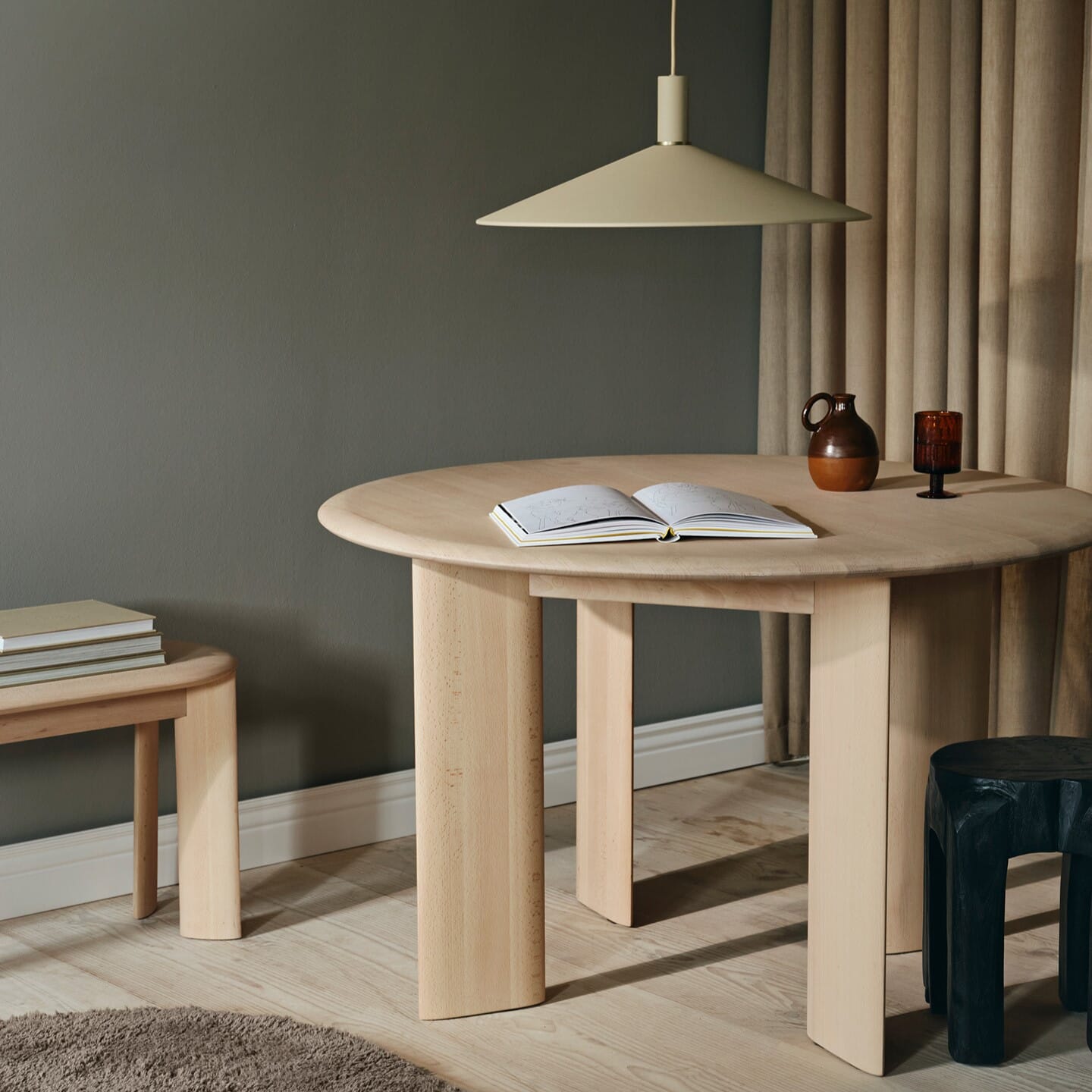 Spisebord Bevel Ø:117 Eik - Bilde 2