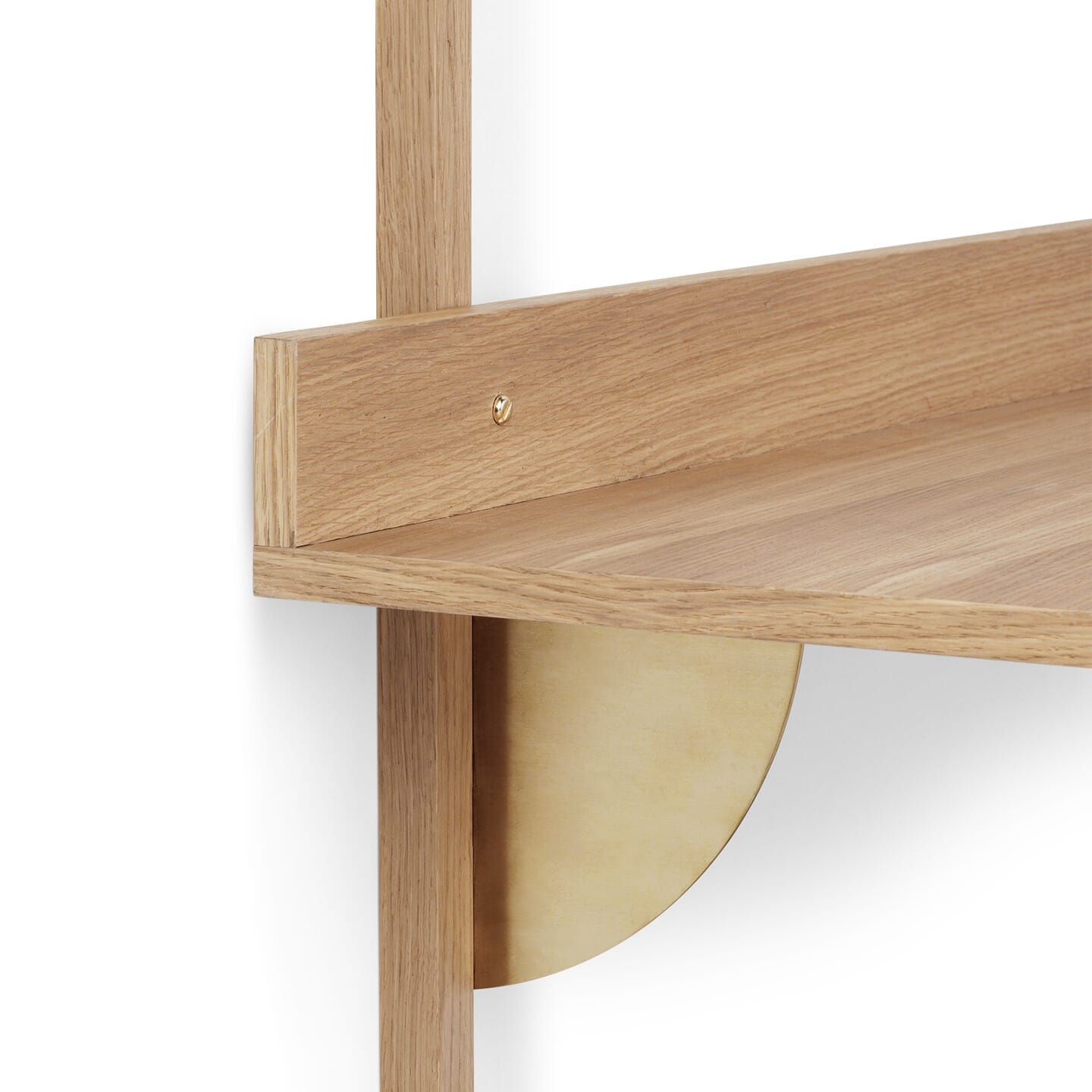 Skrivebord Sector Oak/Brass - Bilde 3