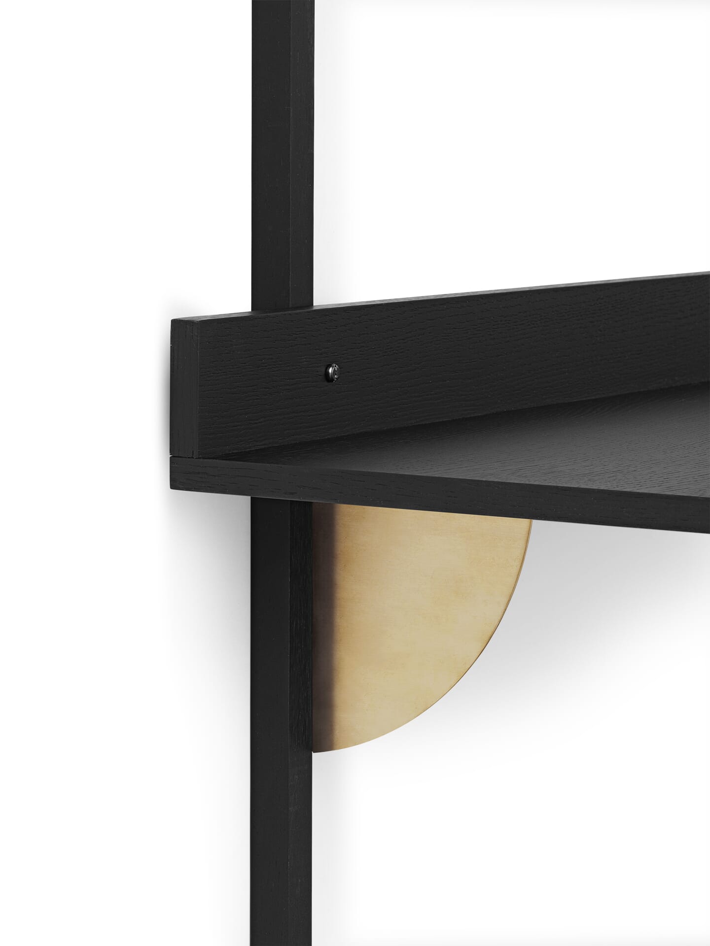 Skrivebord Sector Black Ash/Brass - Bilde 2