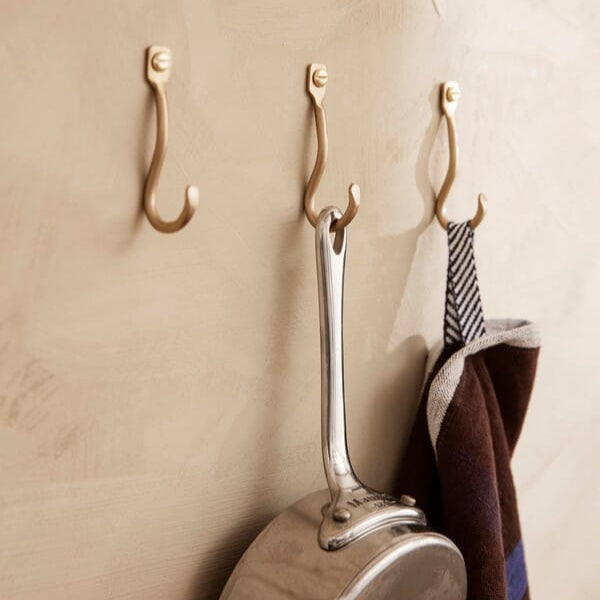 3 stk | Knagg Curvature Messing - Bilde 2