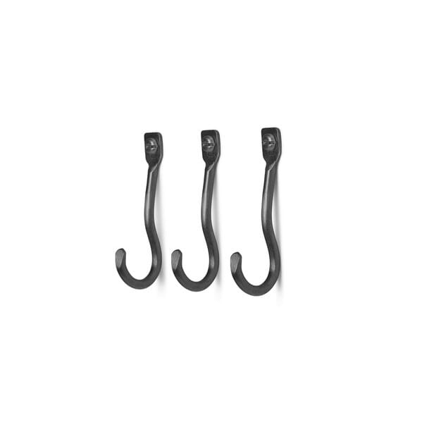 3 stk | Knagg Curvature Svart - Hovedbilde