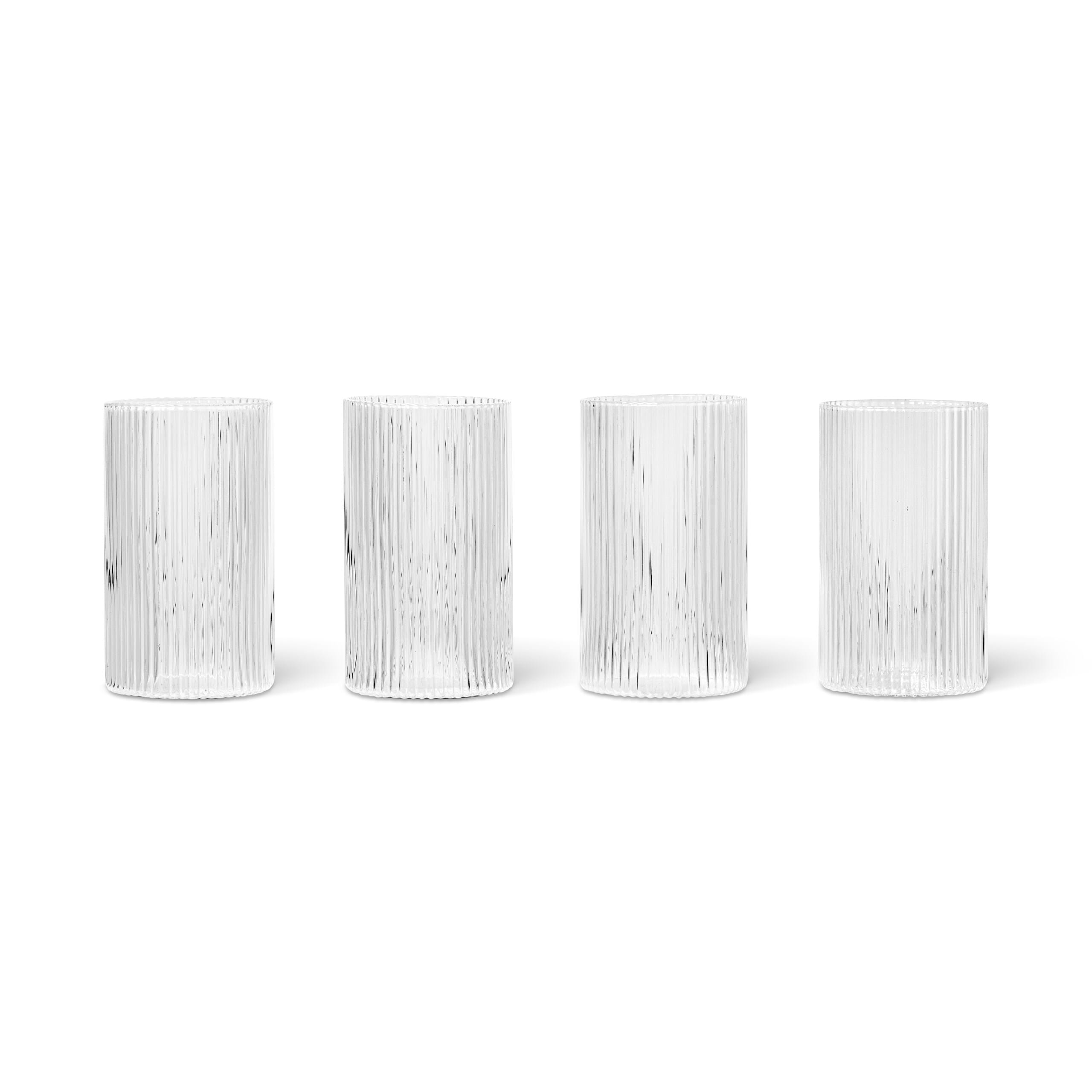 4 stk | Glass Ripple Verrines Clear - Hovedbilde