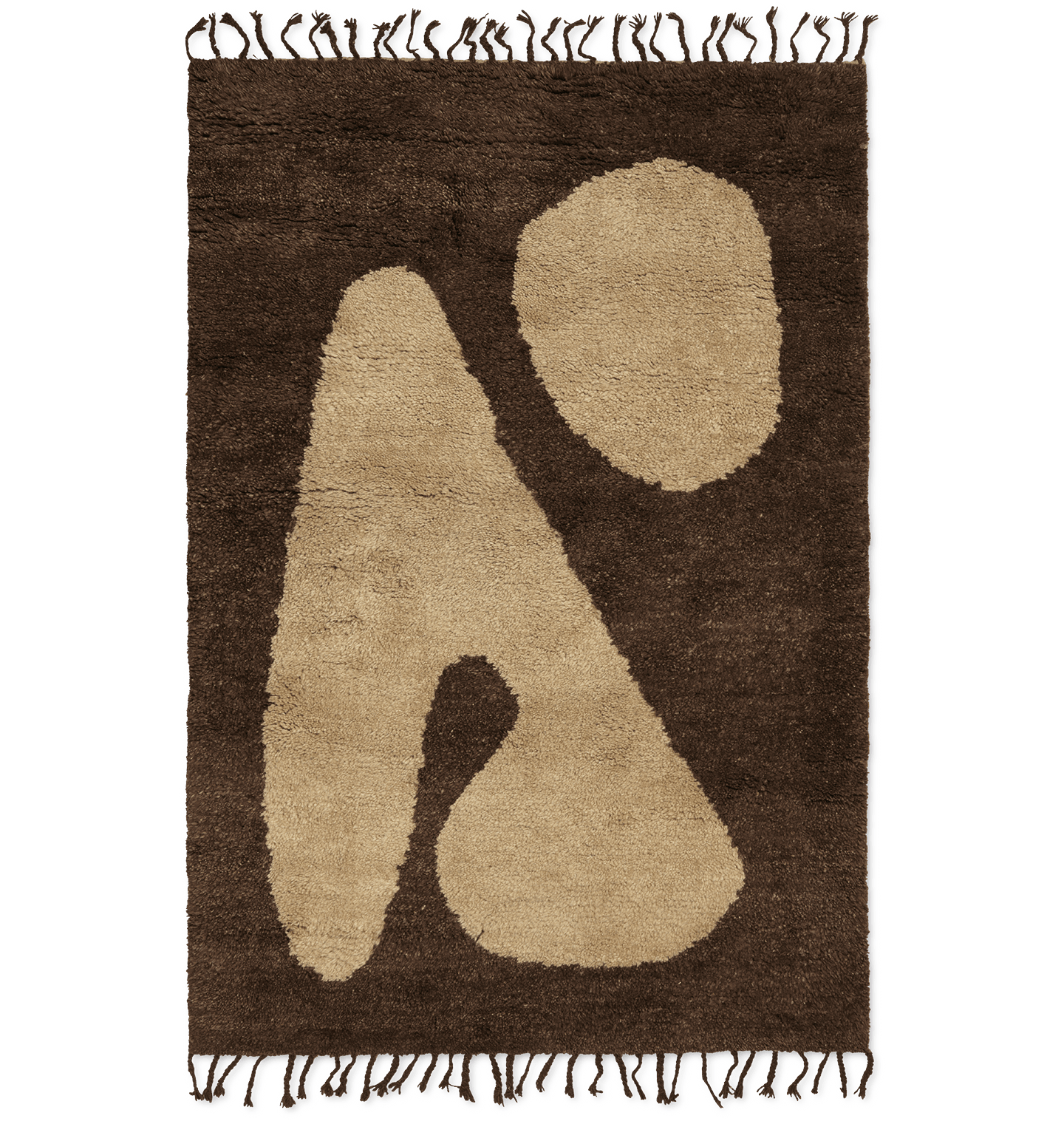 Gulvteppe Abstract Brown 120x180 - Hovedbilde