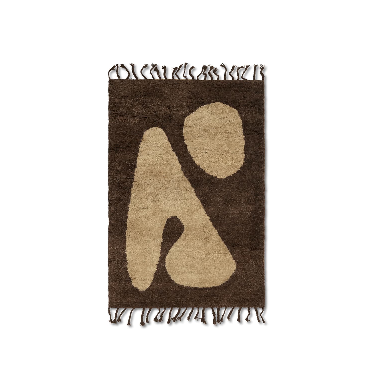 Gulvteppe Abstract Brown 80x120