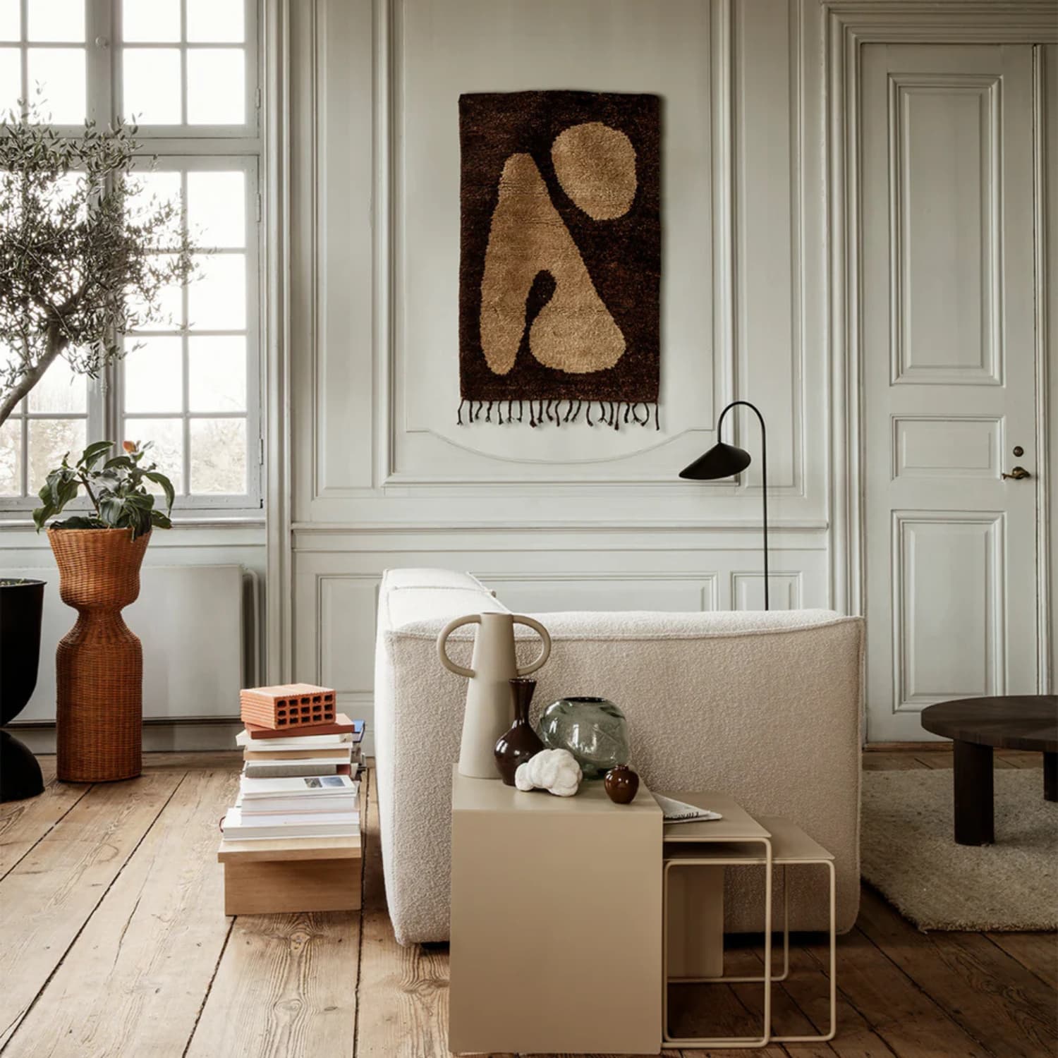 Gulvteppe Abstract Brown 80x120