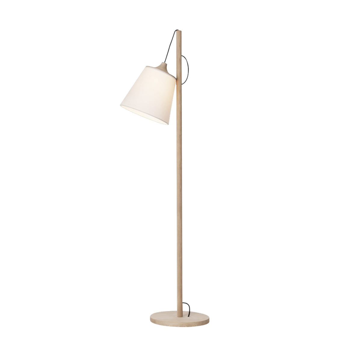 Pull Gulvlampe Oak/White - Hovedbilde