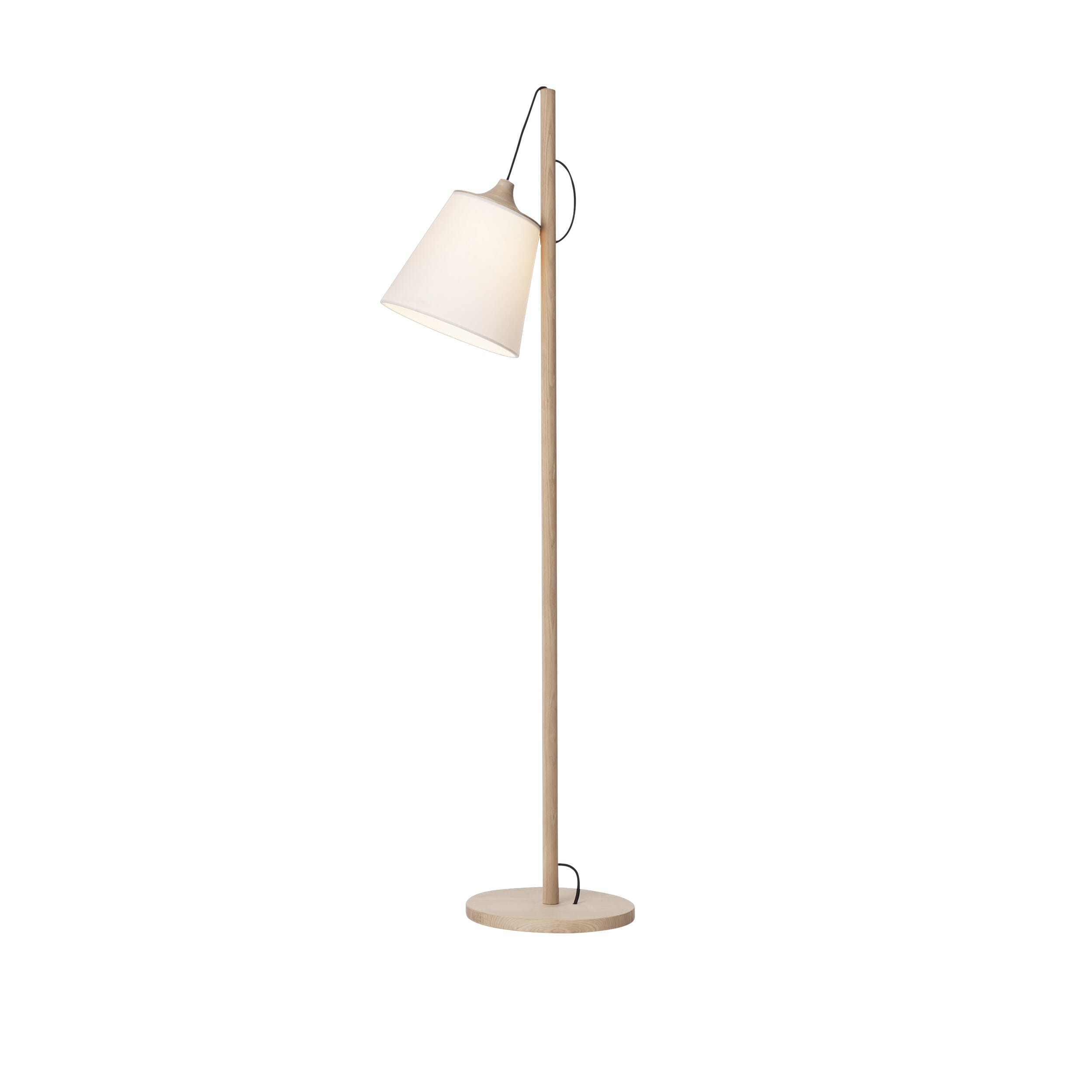 Pull Gulvlampe Oak/White - Hovedbilde