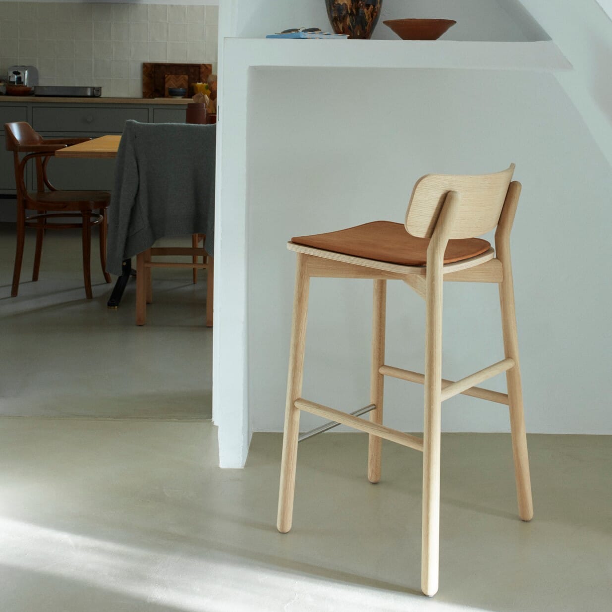 Hven Barstol Eik H:67 - White Oil - Bilde 2
