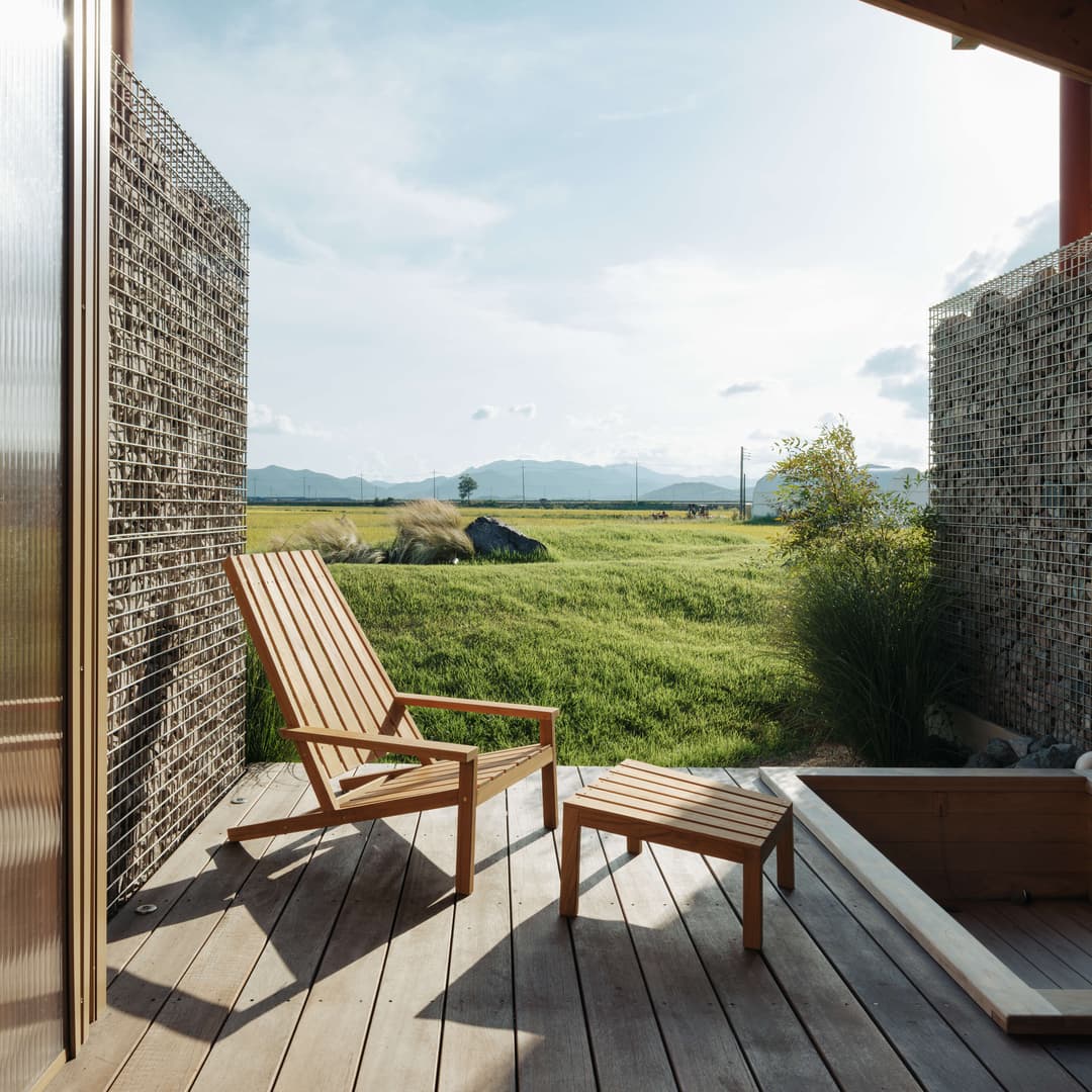 Deck Chair Between Line Teak