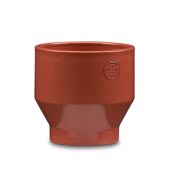 Blomsterpotte Edge Burned Red Ø:18 - Hovedbilde