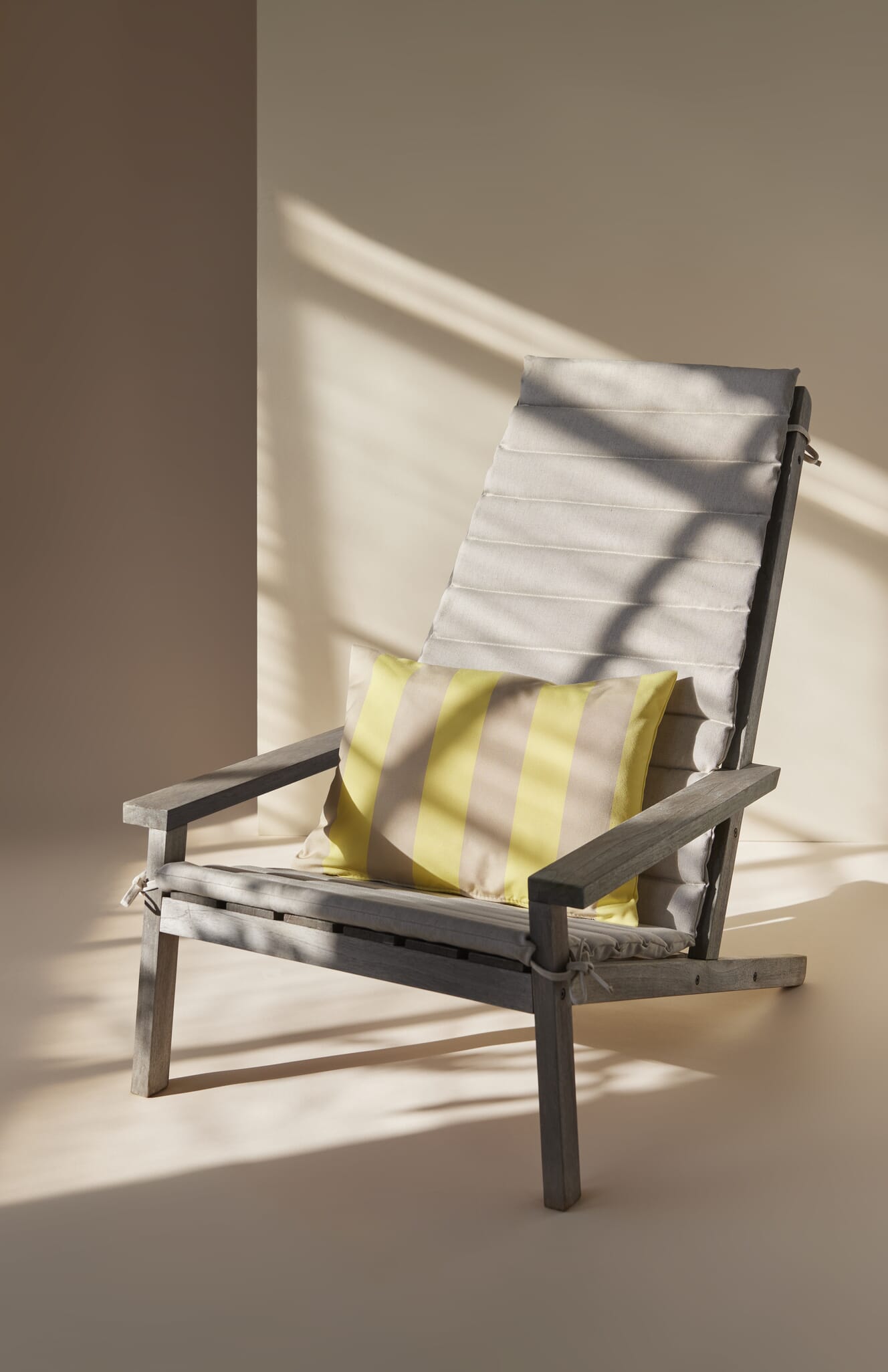 Barriere Utendørspute Lemon/Sand Stripe 60x50 - Bilde 3