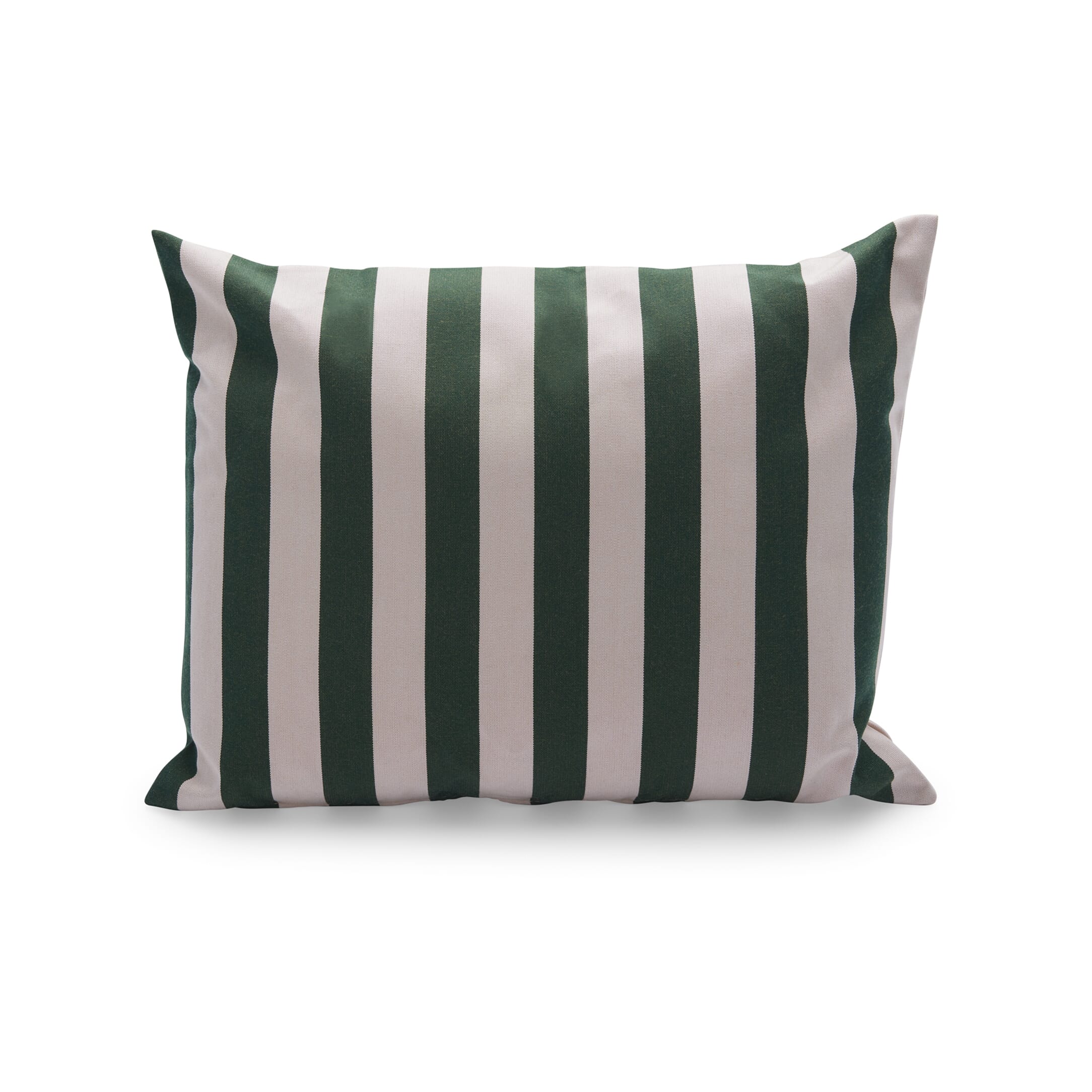 Barriere Utendørspute Light Apricot/Dark Green Stripe 50x40 - Hovedbilde