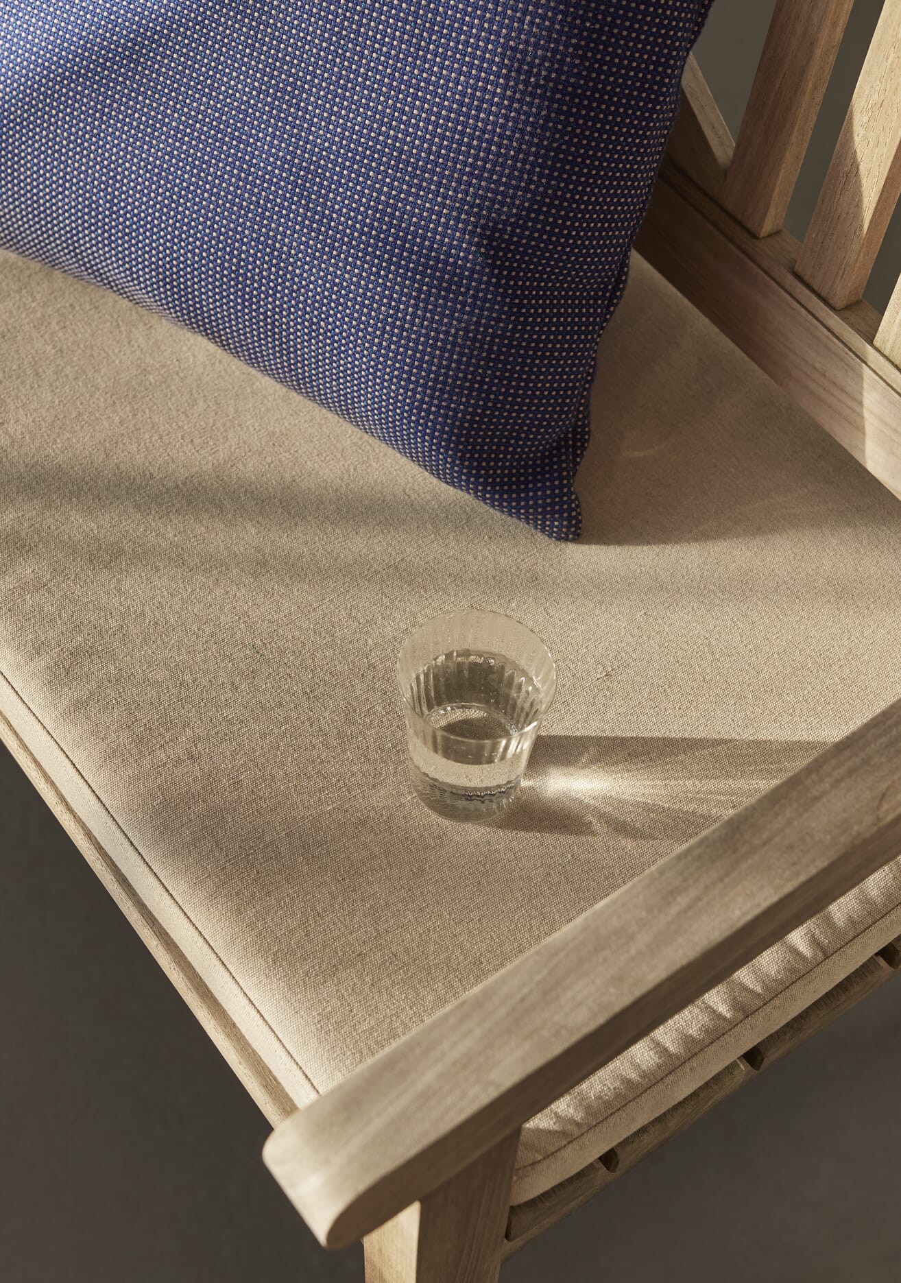 Barriere Utendørspute Dark Blue/Sand Checker 50x40 - Bilde 4