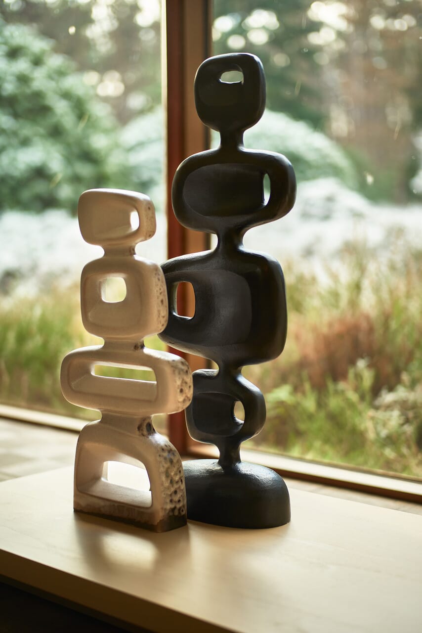 Keramikk-skulptur Reactive Brown - Bilde 4