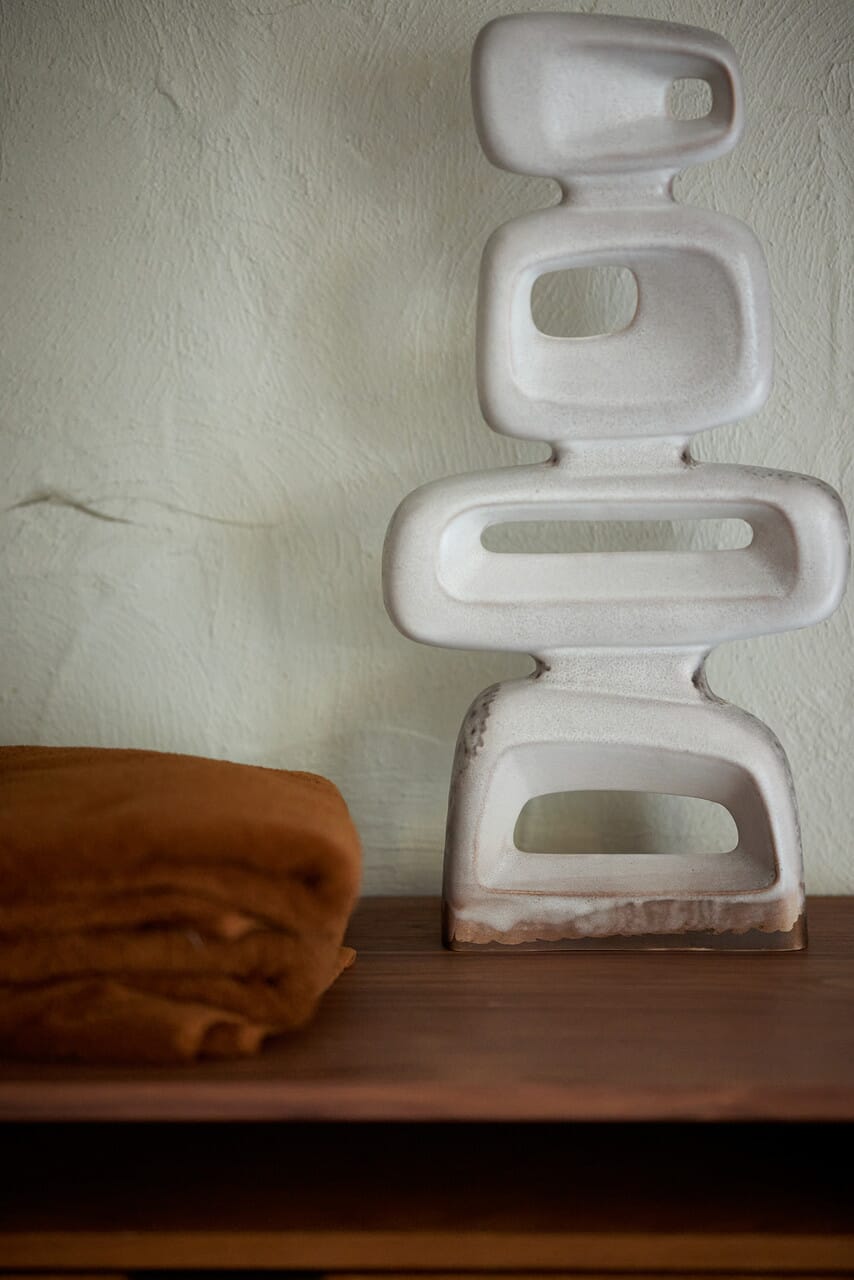 Keramikk-skulptur Reactive Brown - Bilde 5