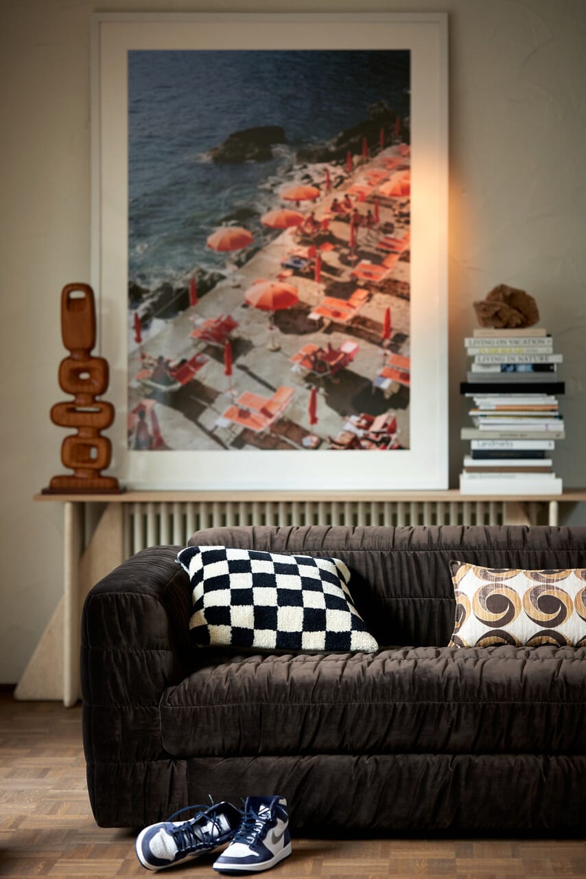 Pute Woolen Black and White Statement 50x50 - Bilde 4