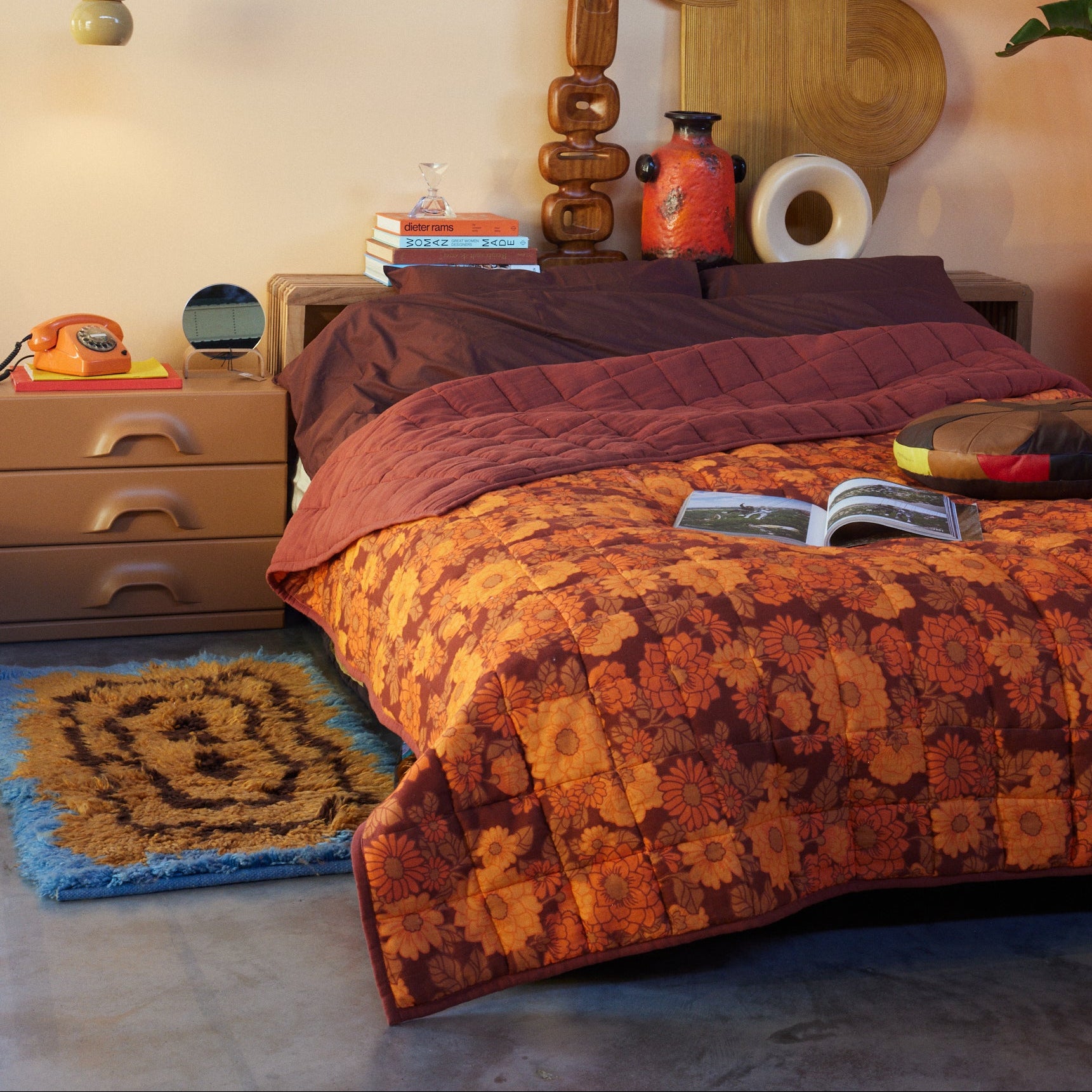 Gulvteppe Funk Blue/Yellow 60x115