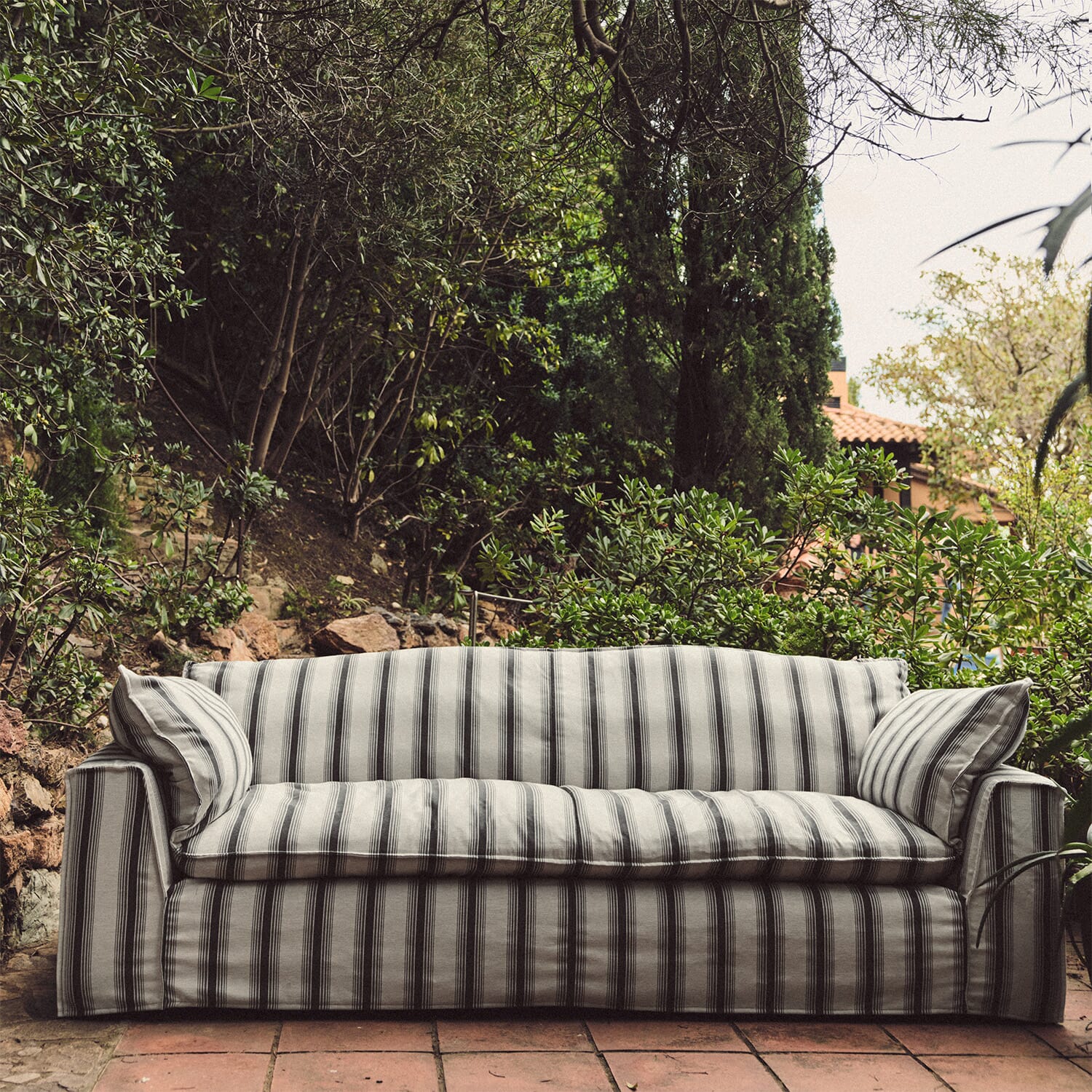 Nomad couch: 244cm, rocco, chalkstripe - Hovedbilde