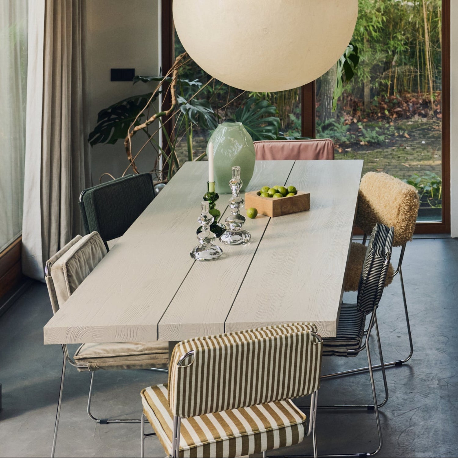 Spisestol Endless Stripe Sunflower