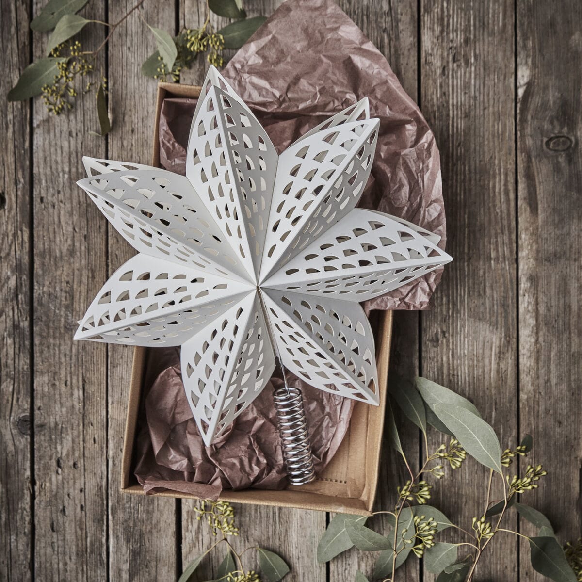 Juletrestjerne Gint Hvit - Hovedbilde