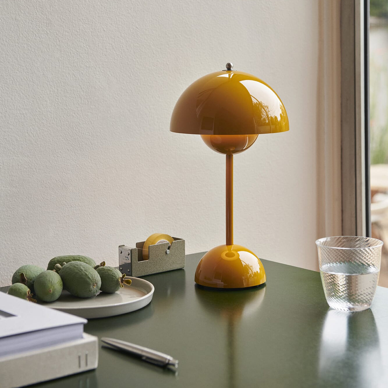 Flowerpot VP9 Oppladbar Lampe Mustard - Bilde 4