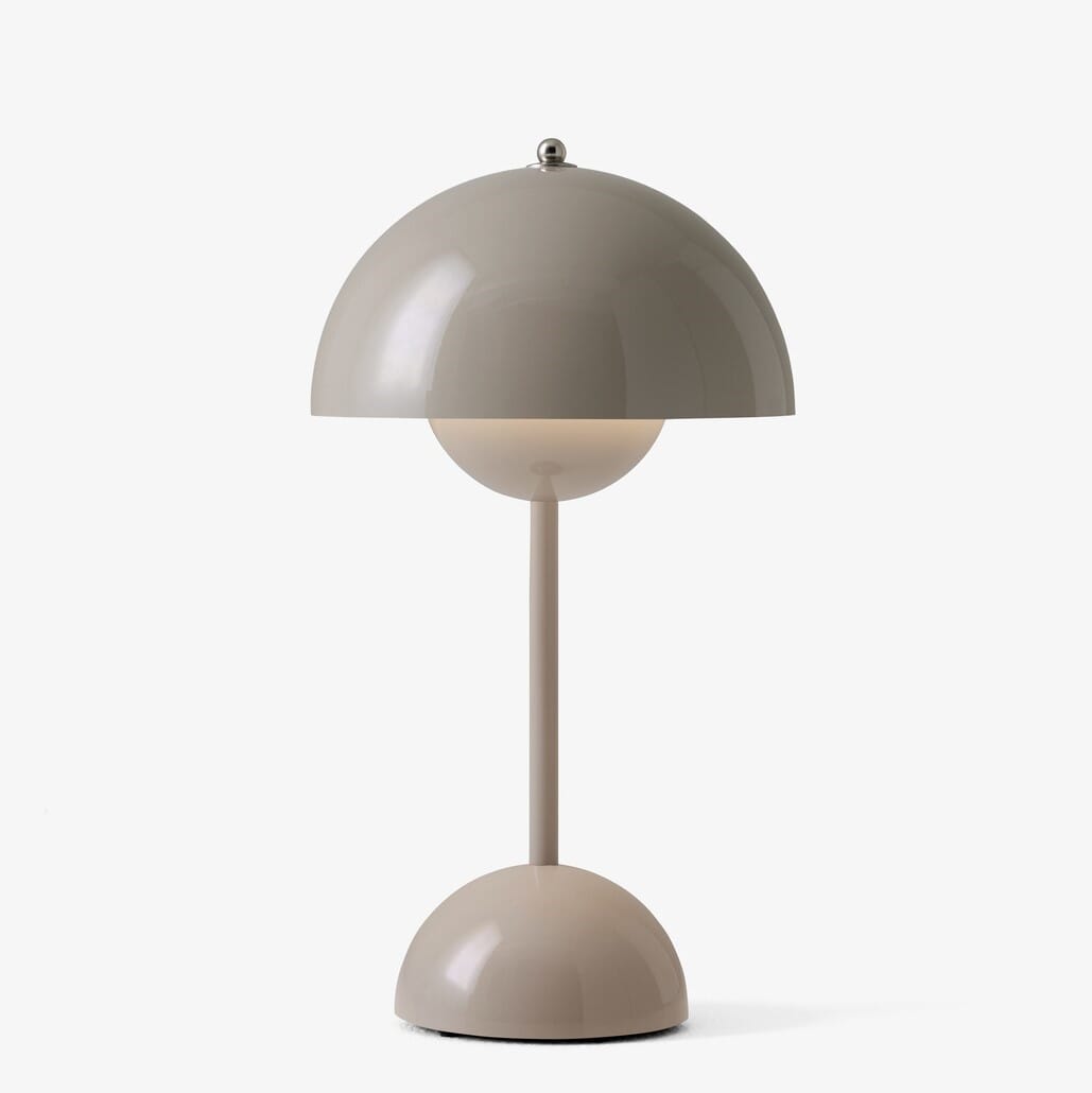 Flowerpot VP9 Oppladbar Lampe Grey Beige - Hovedbilde