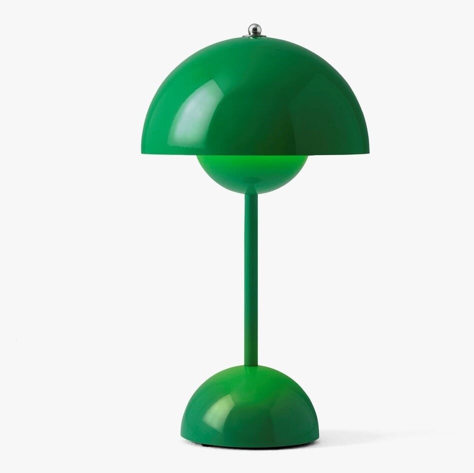 Flowerpot VP9 Oppladbar Lampe Signal Green - Hovedbilde