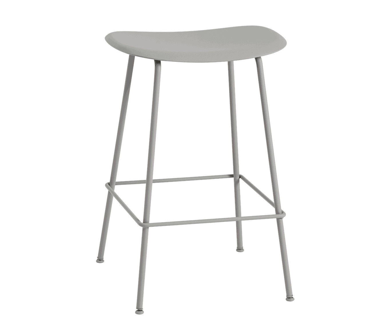 Fiber Barstol TUBE H:65 Grey/Grey - Hovedbilde