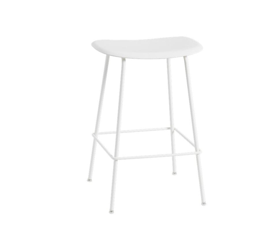 Fiber Barstol TUBE H:65 white/white - Hovedbilde