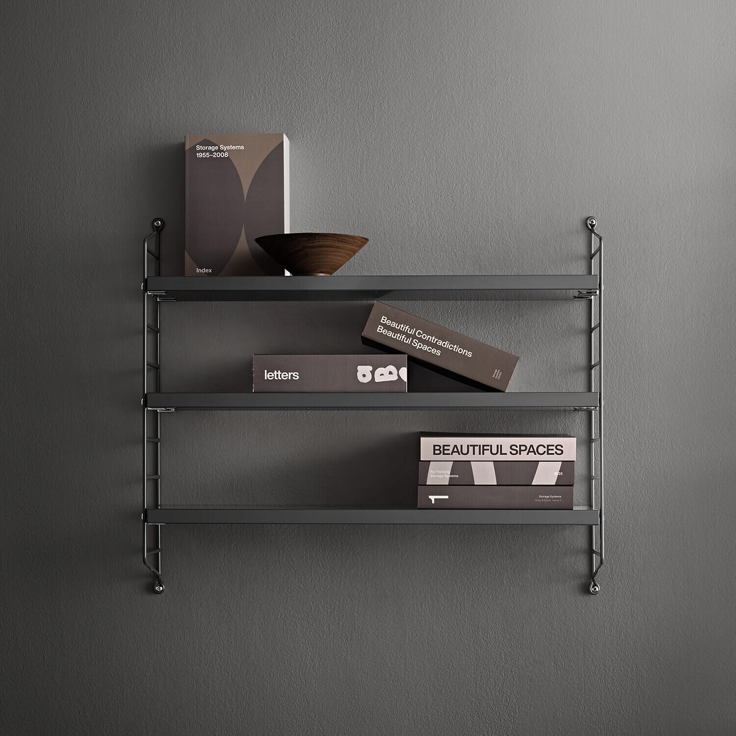 String Pocket Hylle Dark Grey - Bilde 2