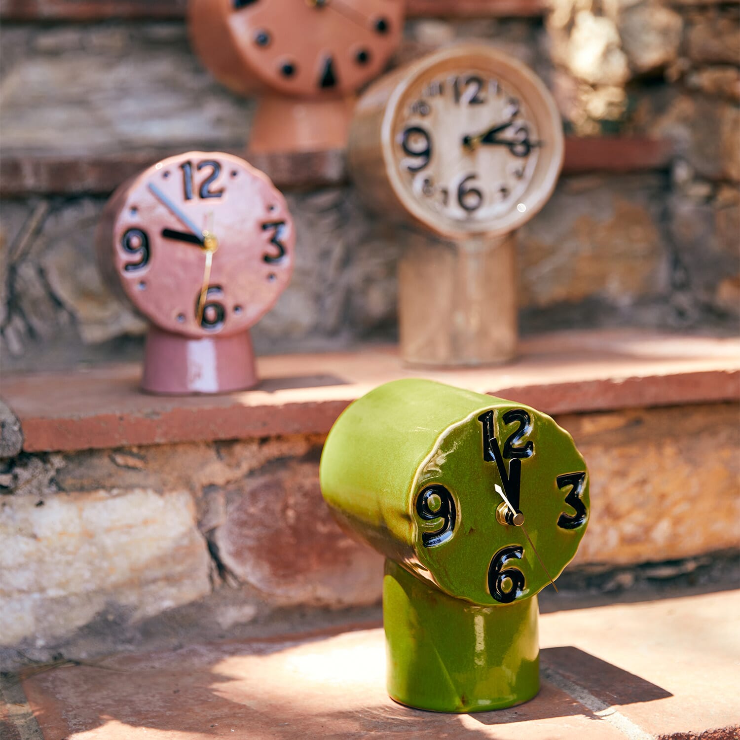 Bordklokke Retro Olive - Bilde 2