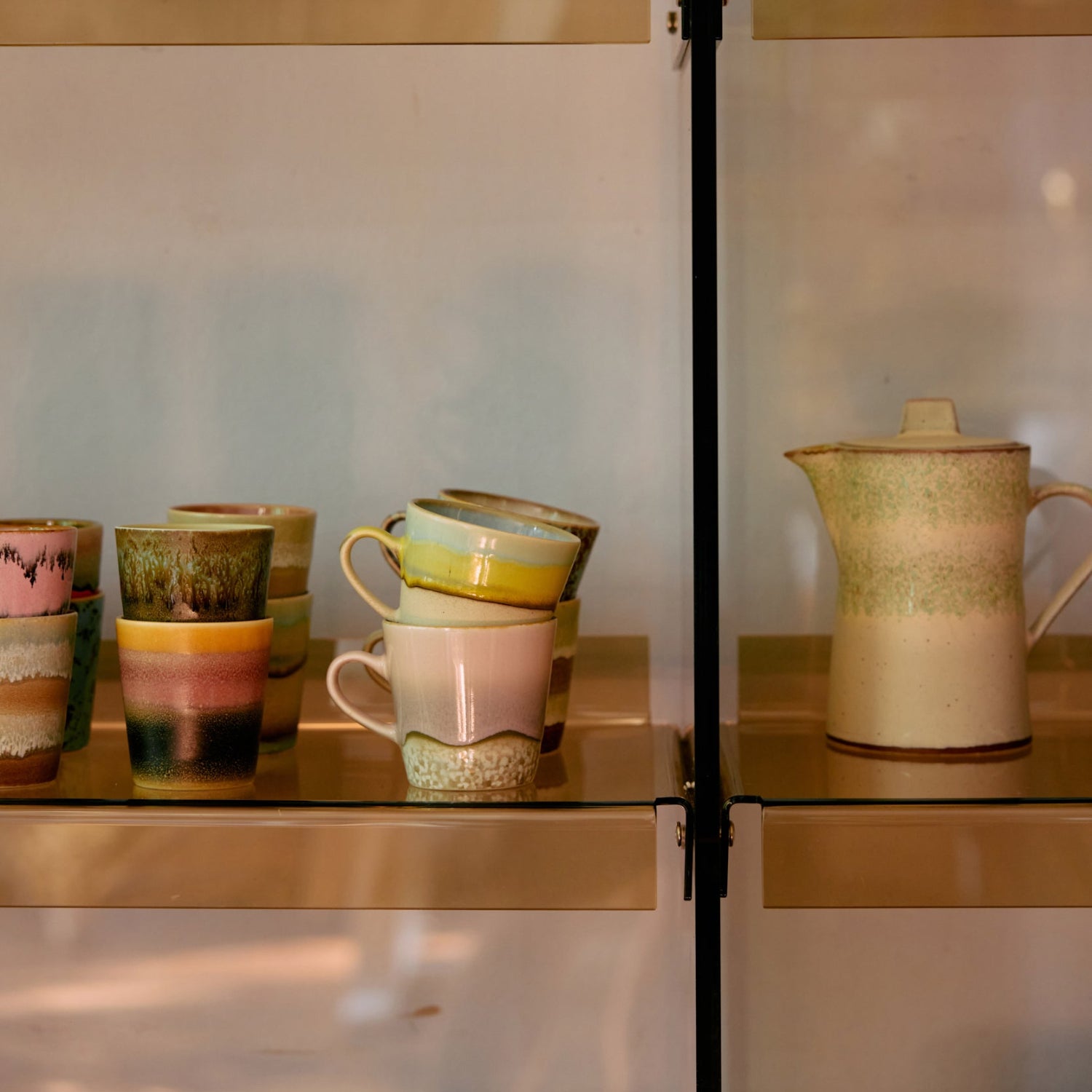 4 stk Americanokopper Rococo | 70s Ceramics